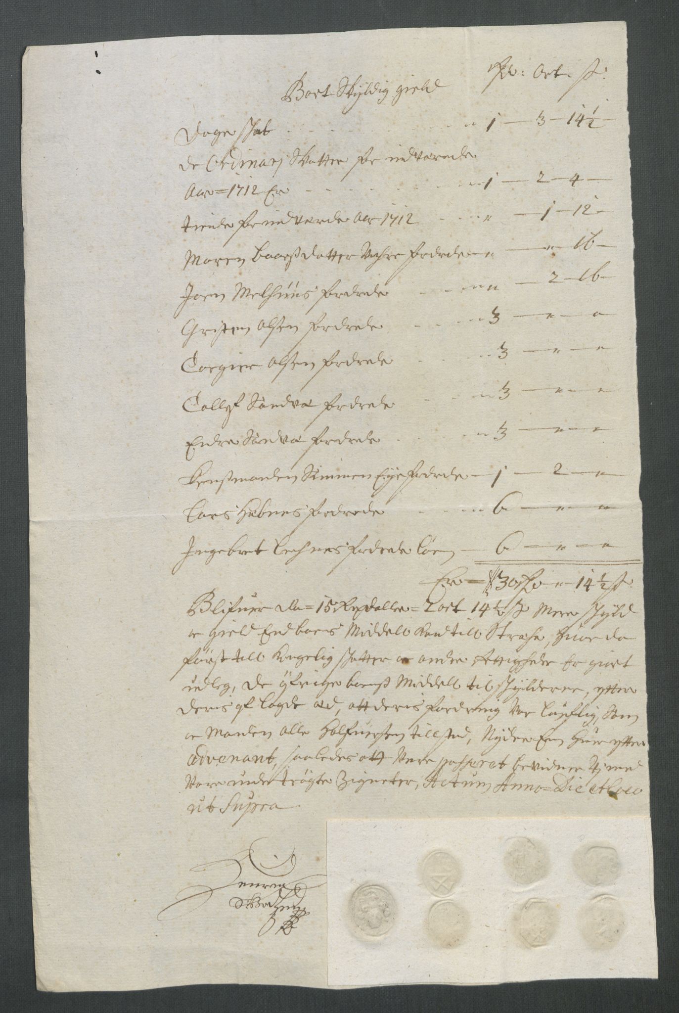 Rentekammeret inntil 1814, Reviderte regnskaper, Fogderegnskap, AV/RA-EA-4092/R47/L2865: Fogderegnskap Ryfylke, 1712, s. 257