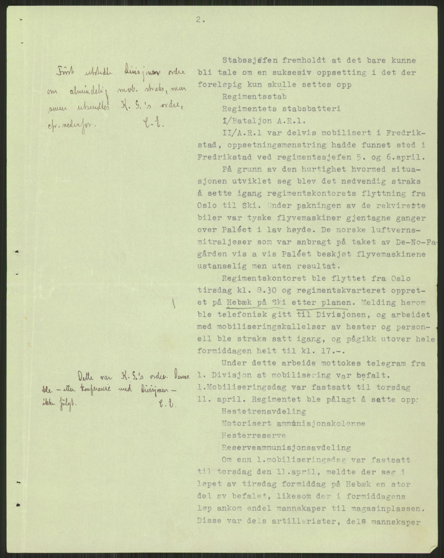 Forsvaret, Forsvarets krigshistoriske avdeling, AV/RA-RAFA-2017/Y/Yb/L0057: II-C-11-150-161  -  1. Divisjon, 1940-1955, s. 95