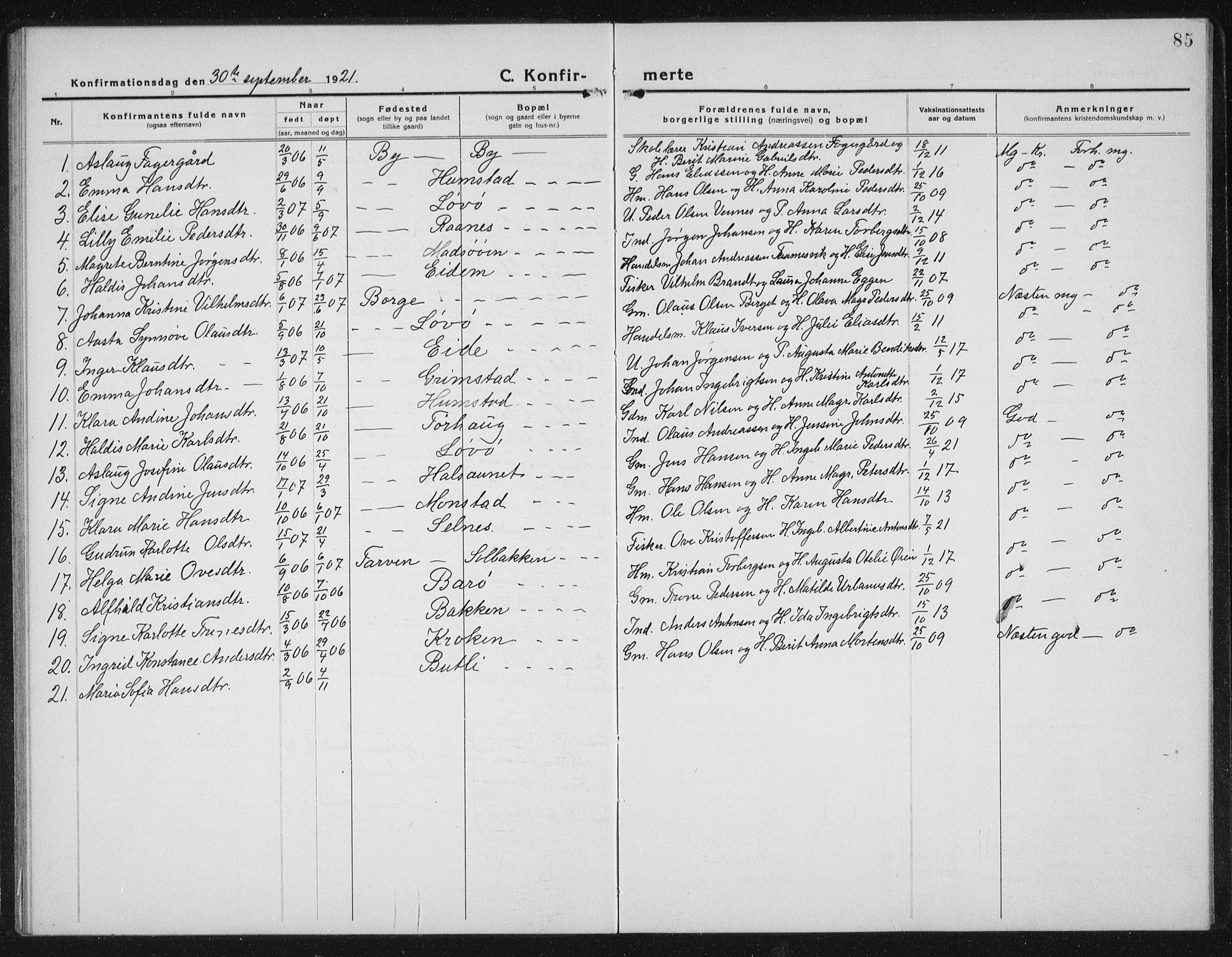 Ministerialprotokoller, klokkerbøker og fødselsregistre - Sør-Trøndelag, AV/SAT-A-1456/655/L0689: Klokkerbok nr. 655C05, 1922-1936, s. 85