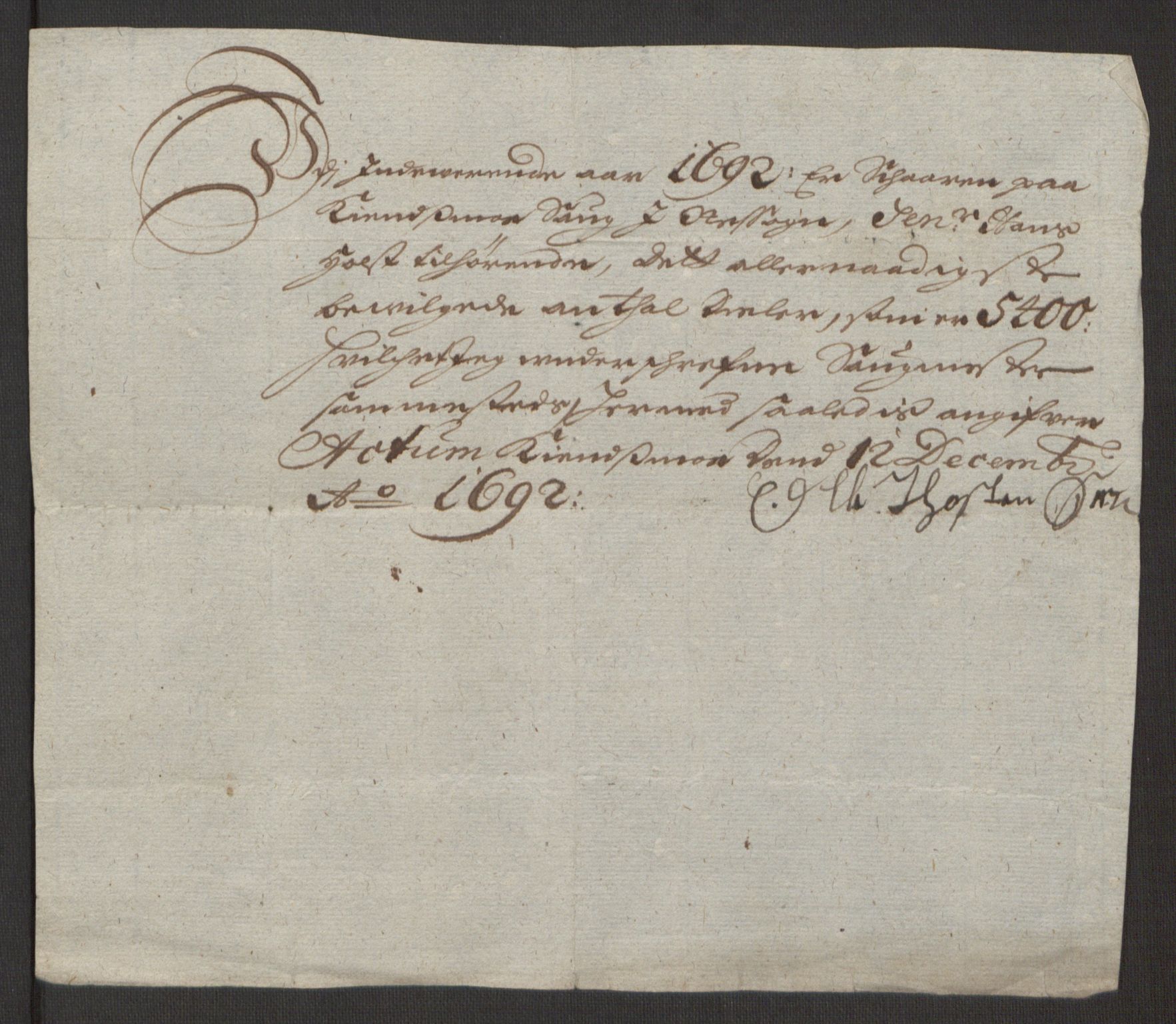 Rentekammeret inntil 1814, Reviderte regnskaper, Fogderegnskap, AV/RA-EA-4092/R12/L0704: Fogderegnskap Øvre Romerike, 1692, s. 229