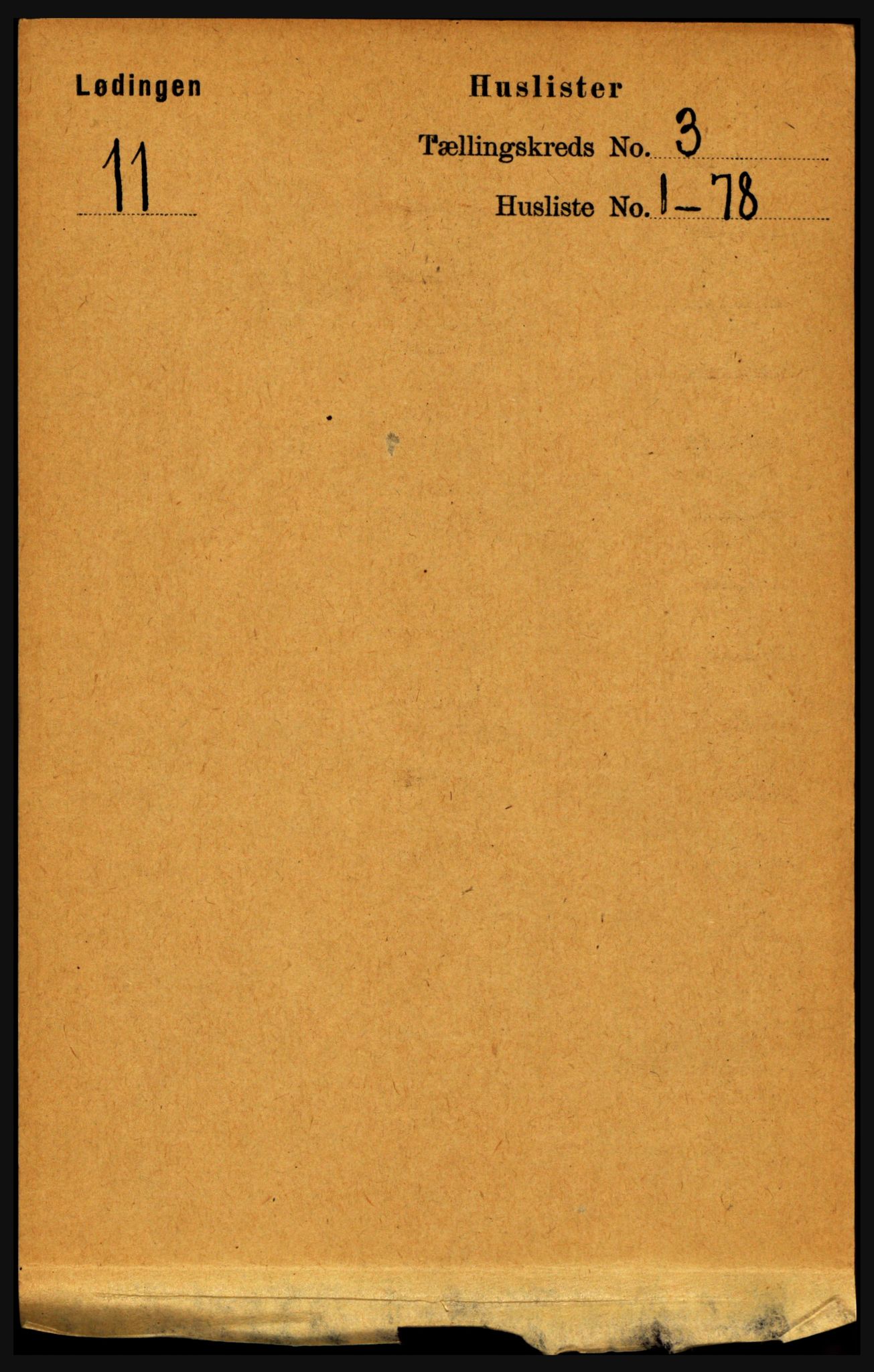 RA, Folketelling 1891 for 1851 Lødingen herred, 1891, s. 1293