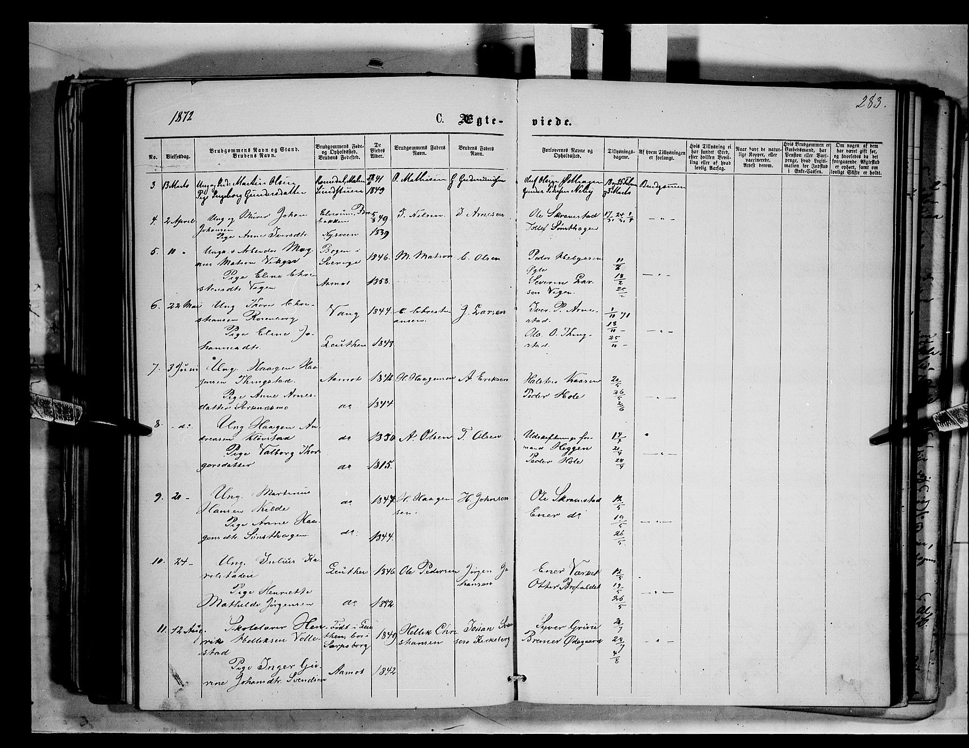 Åmot prestekontor, Hedmark, AV/SAH-PREST-056/H/Ha/Haa/L0008: Ministerialbok nr. 8, 1862-1875, s. 283