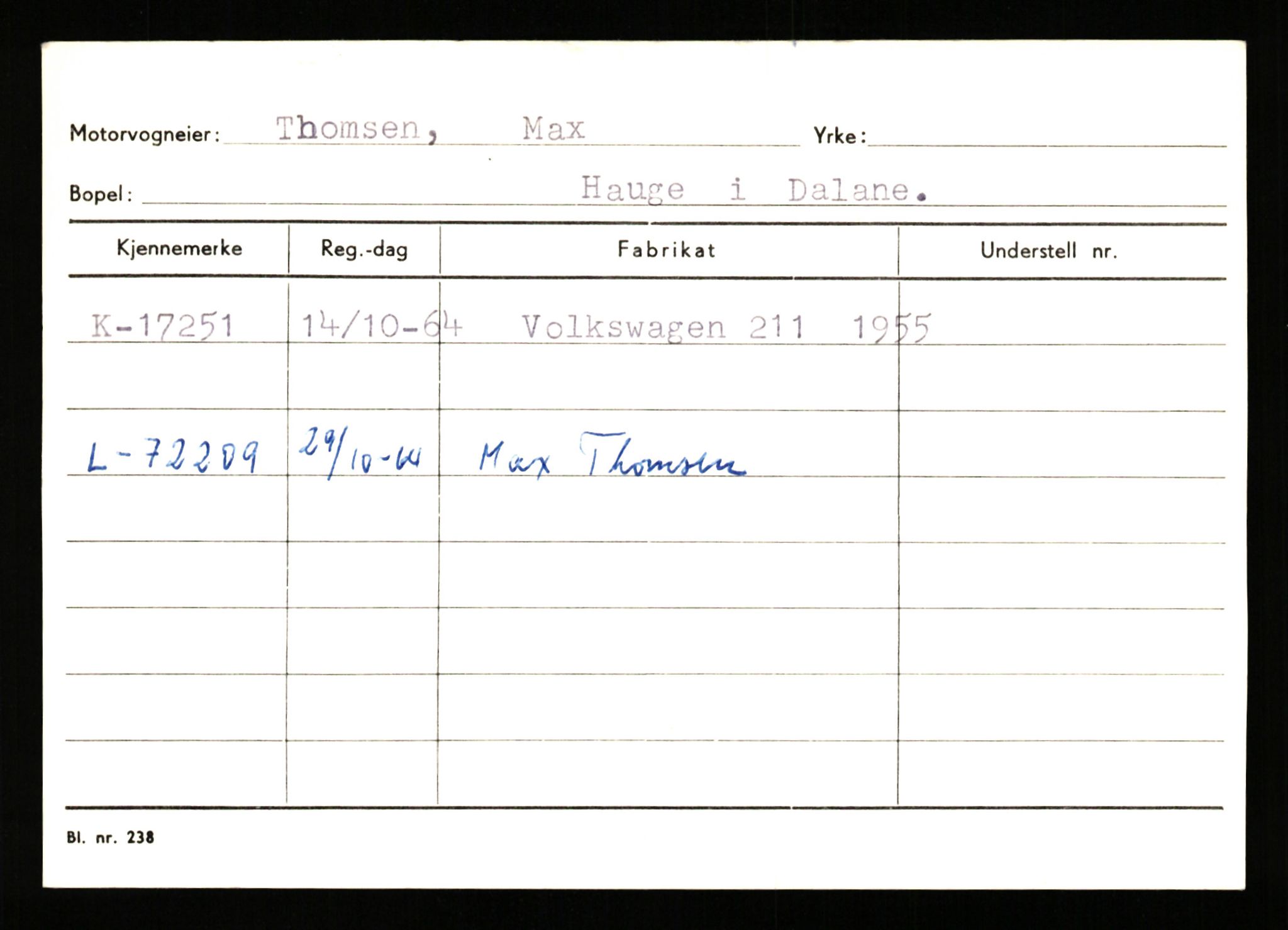 Stavanger trafikkstasjon, SAST/A-101942/0/G/L0004: Registreringsnummer: 15497 - 22957, 1930-1971, s. 915