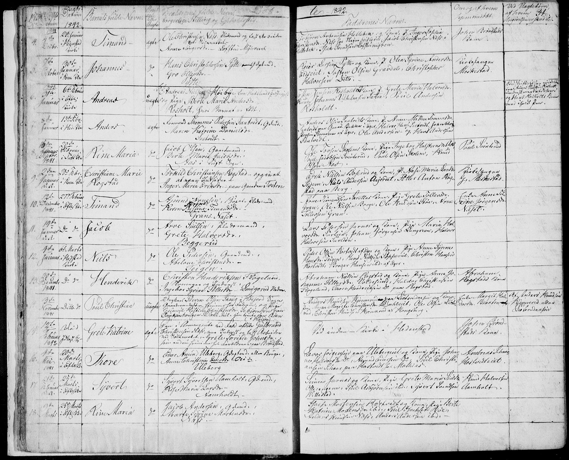 Sandsvær kirkebøker, AV/SAKO-A-244/F/Fa/L0005: Ministerialbok nr. I 5, 1840-1856, s. 30-31