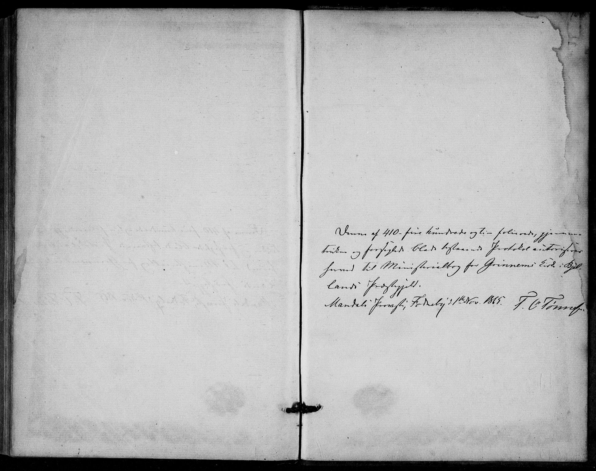 Bjelland sokneprestkontor, AV/SAK-1111-0005/F/Fa/Fac/L0002: Ministerialbok nr. A 2, 1866-1887