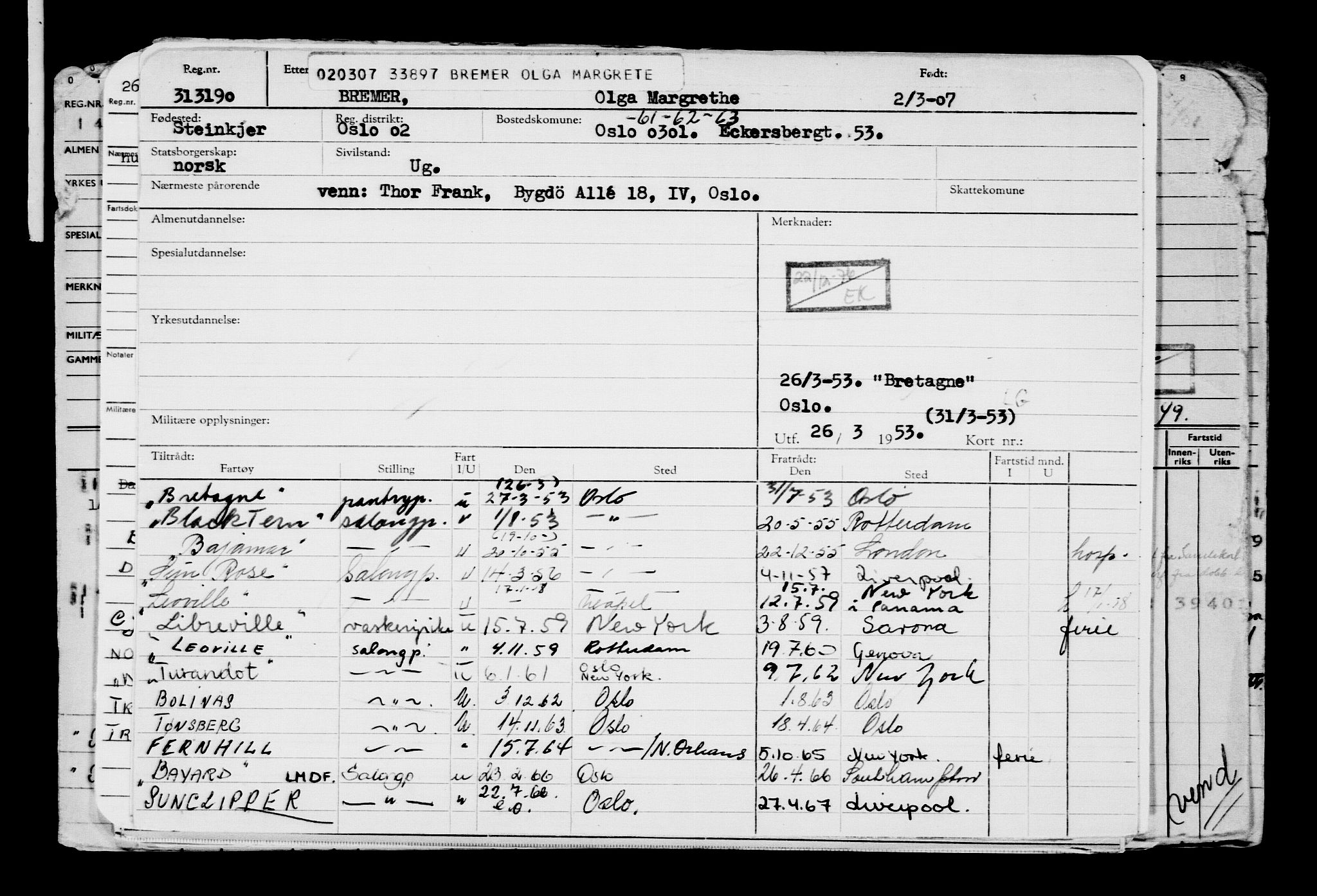 Direktoratet for sjømenn, AV/RA-S-3545/G/Gb/L0070: Hovedkort, 1907, s. 21