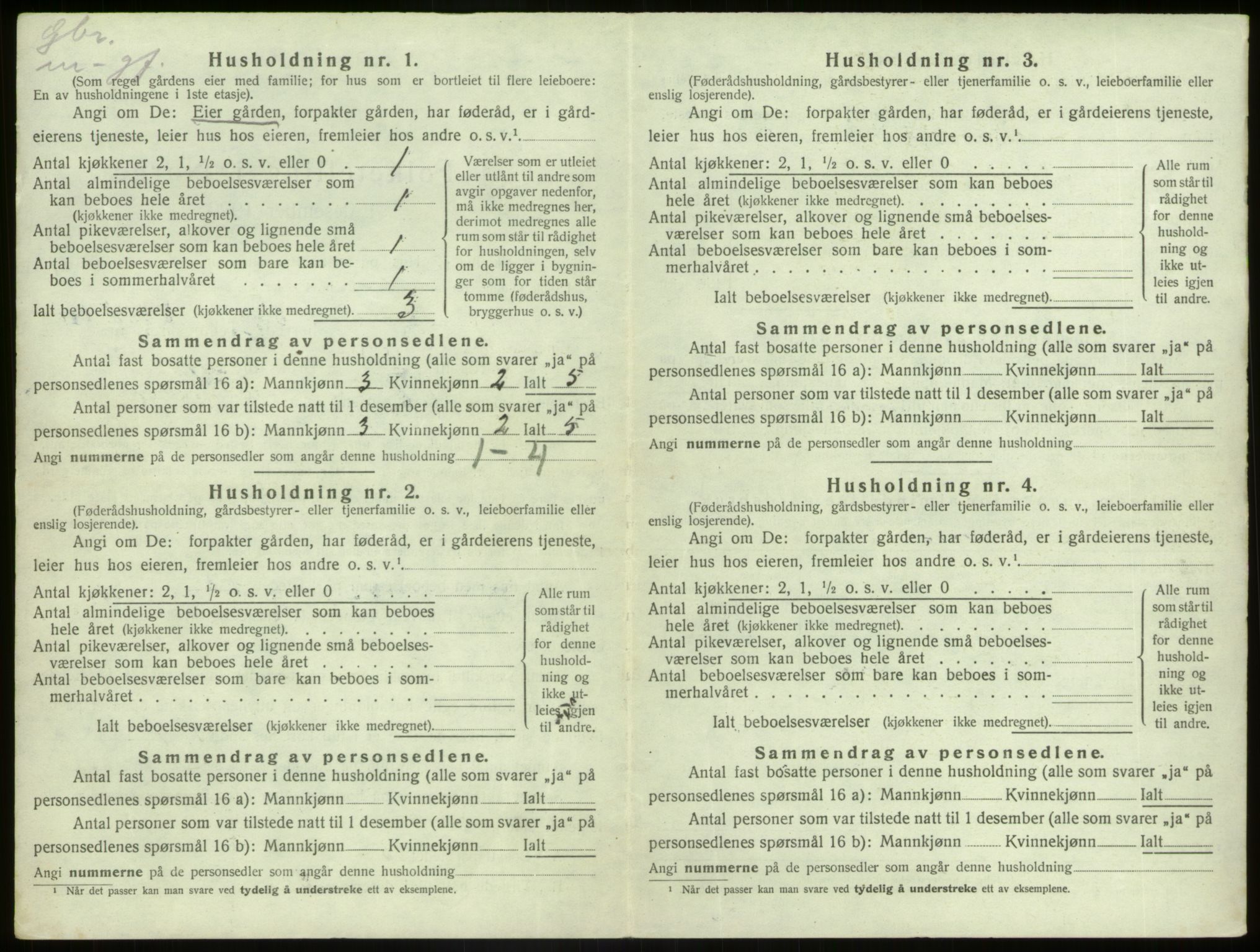 SAB, Folketelling 1920 for 1437 Kinn herred, 1920, s. 1094