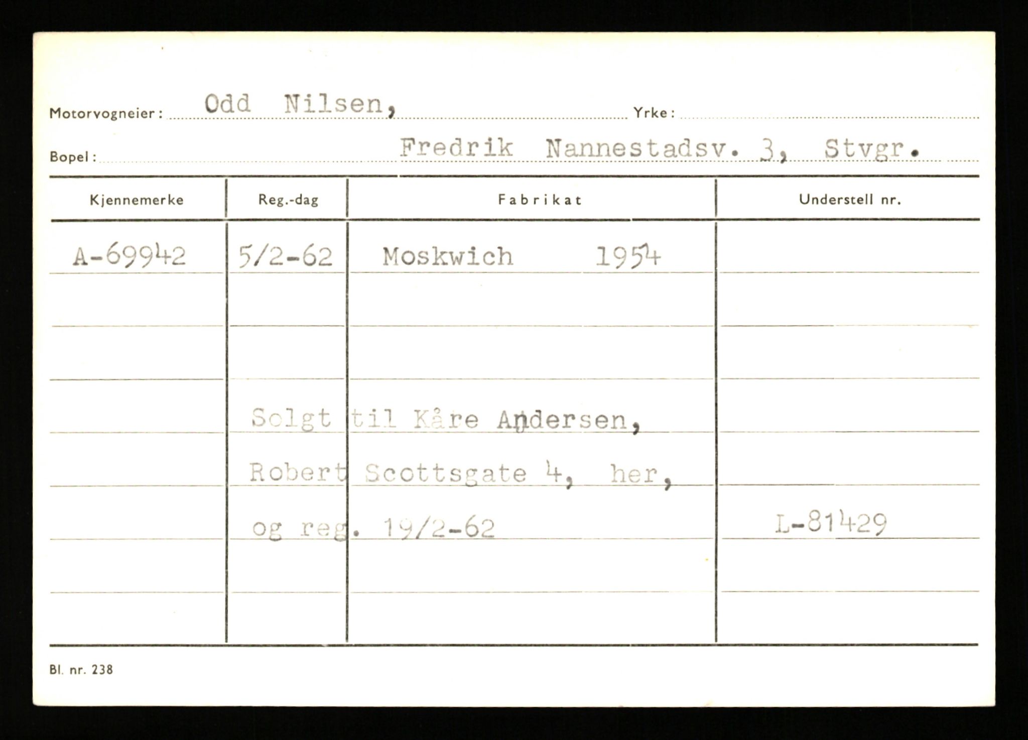 Stavanger trafikkstasjon, AV/SAST-A-101942/0/G/L0008: Registreringsnummer: 67519 - 84533, 1930-1971, s. 273