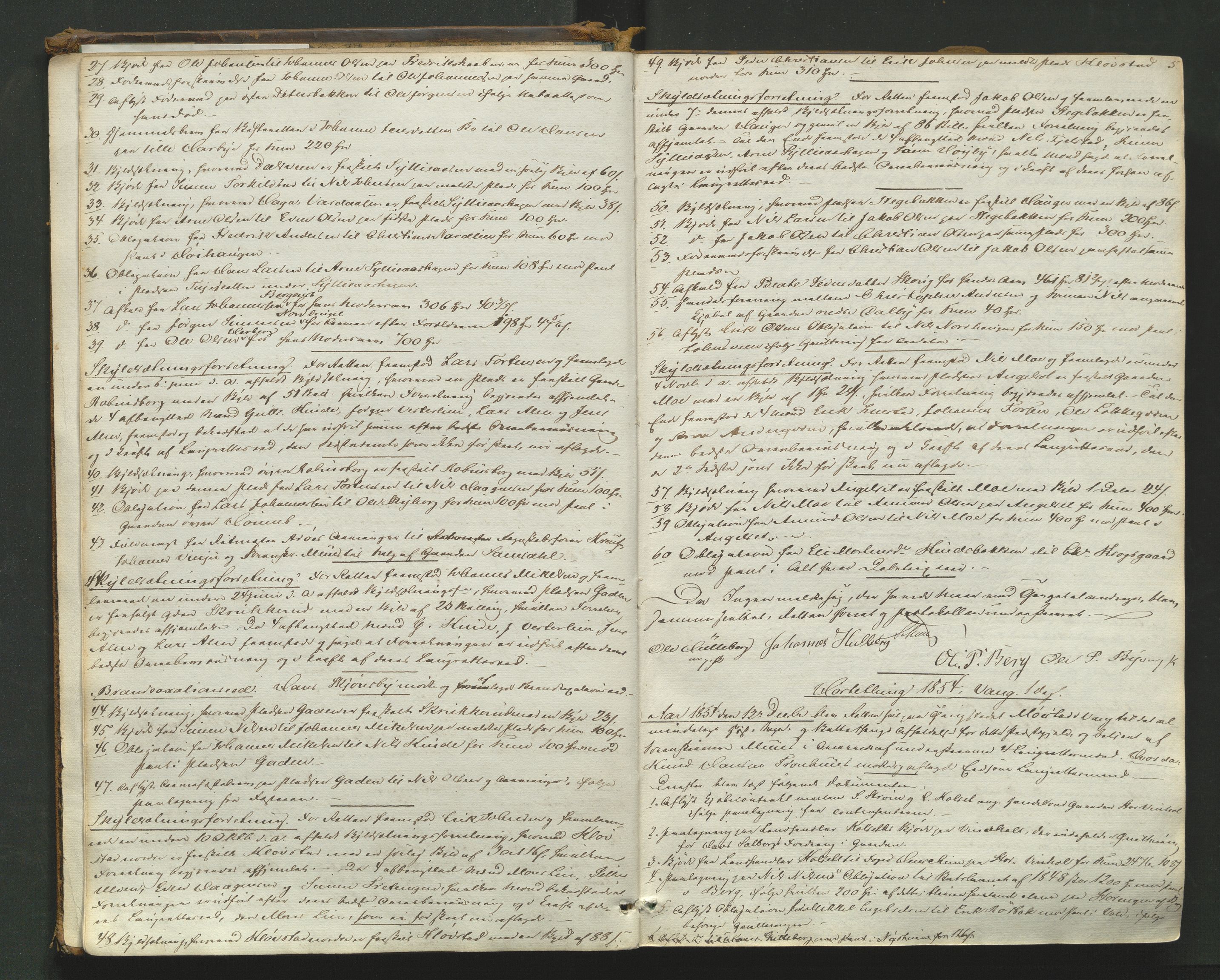 Nord-Hedmark sorenskriveri, AV/SAH-TING-012/G/Gb/L0007: Tingbok, 1854-1862, s. 4b-5a