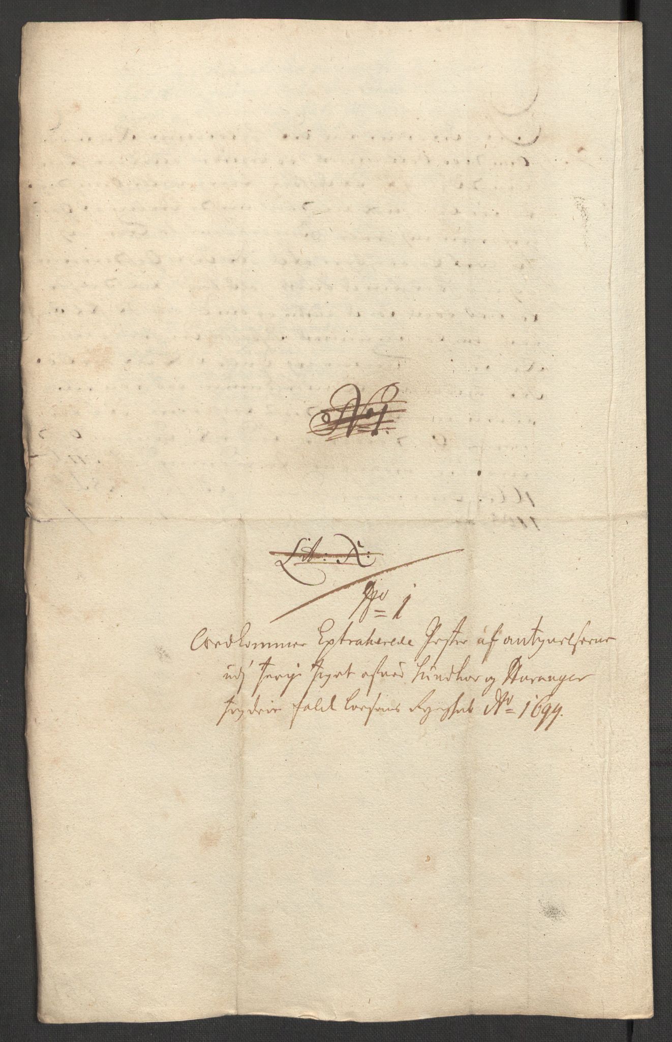 Rentekammeret inntil 1814, Reviderte regnskaper, Fogderegnskap, AV/RA-EA-4092/R48/L2978: Fogderegnskap Sunnhordland og Hardanger, 1699, s. 591