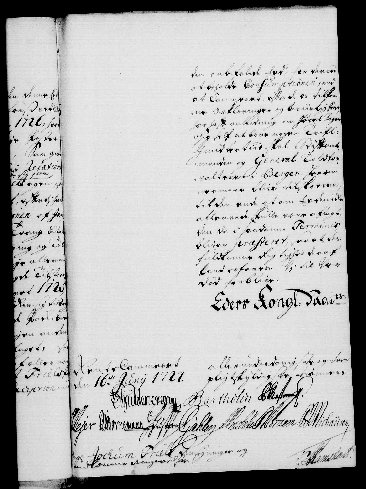 Rentekammeret, Kammerkanselliet, RA/EA-3111/G/Gf/Gfa/L0010: Norsk relasjons- og resolusjonsprotokoll (merket RK 52.10), 1727, s. 677
