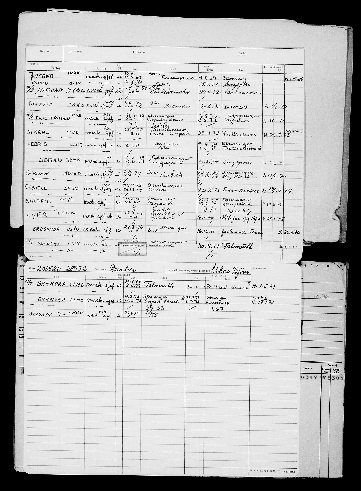 Direktoratet for sjømenn, AV/RA-S-3545/G/Gb/L0181: Hovedkort, 1920, s. 143