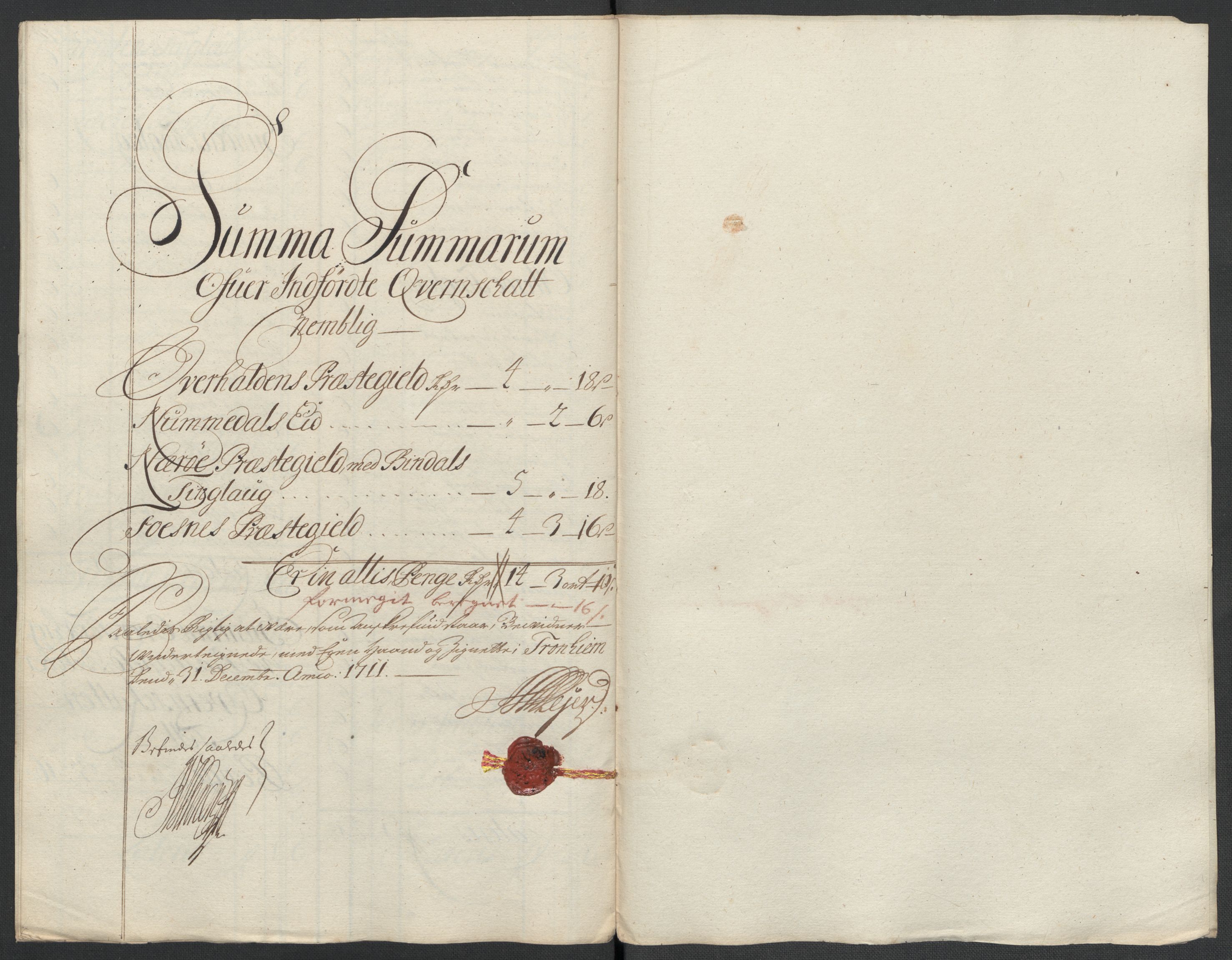 Rentekammeret inntil 1814, Reviderte regnskaper, Fogderegnskap, AV/RA-EA-4092/R64/L4432: Fogderegnskap Namdal, 1711, s. 123