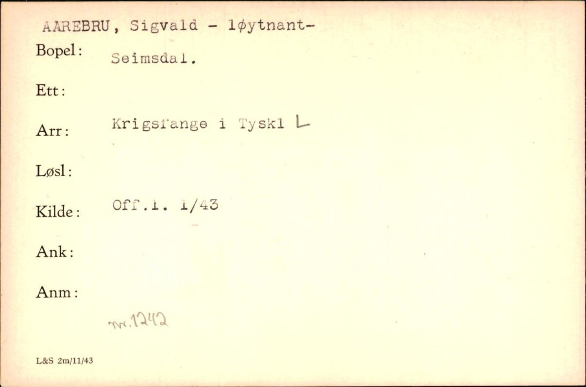 Forsvaret, Forsvarets krigshistoriske avdeling, AV/RA-RAFA-2017/Y/Yf/L0200: II-C-11-2102  -  Norske krigsfanger i Tyskland, 1940-1945, s. 11