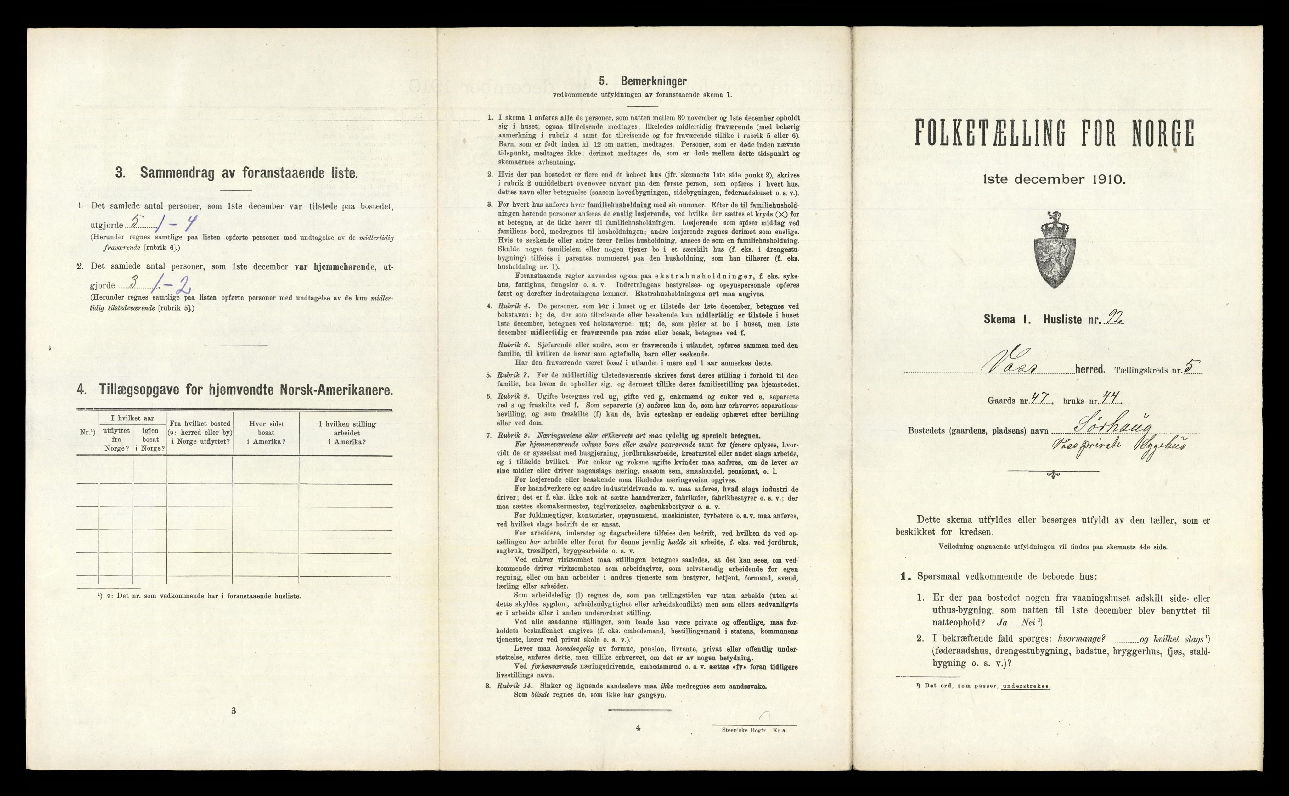 RA, Folketelling 1910 for 1235 Voss herred, 1910, s. 766