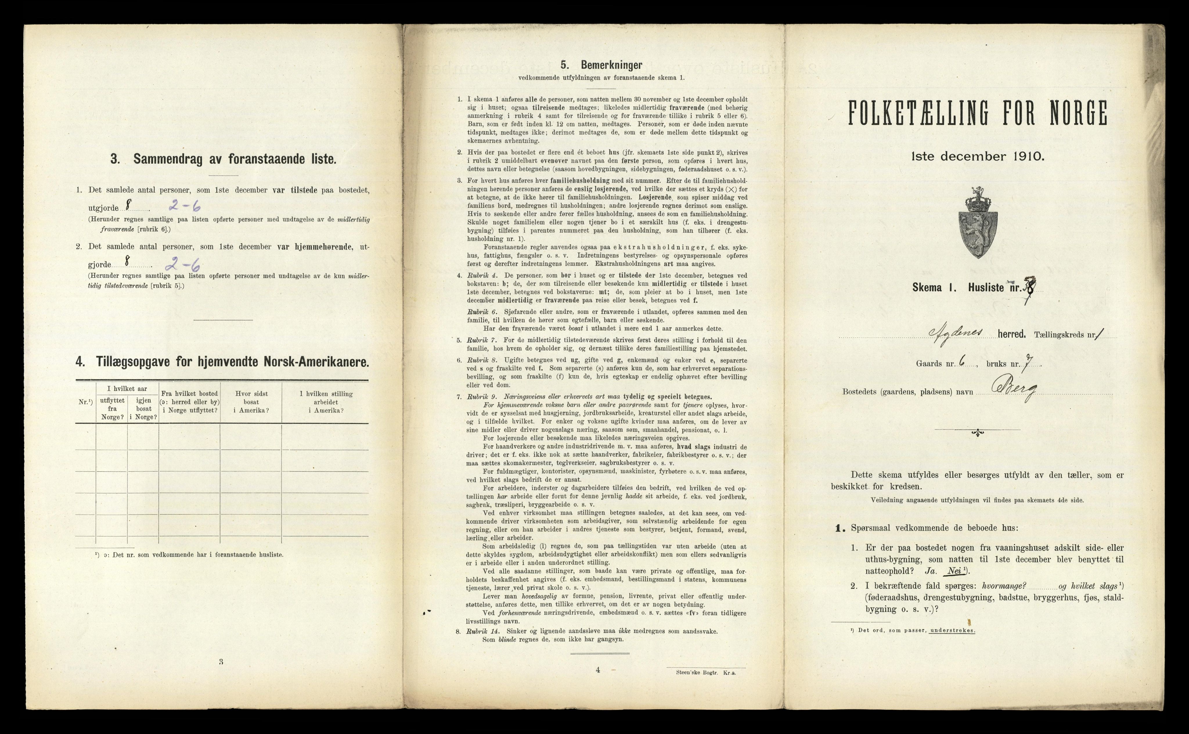 RA, Folketelling 1910 for 1622 Agdenes herred, 1910, s. 109