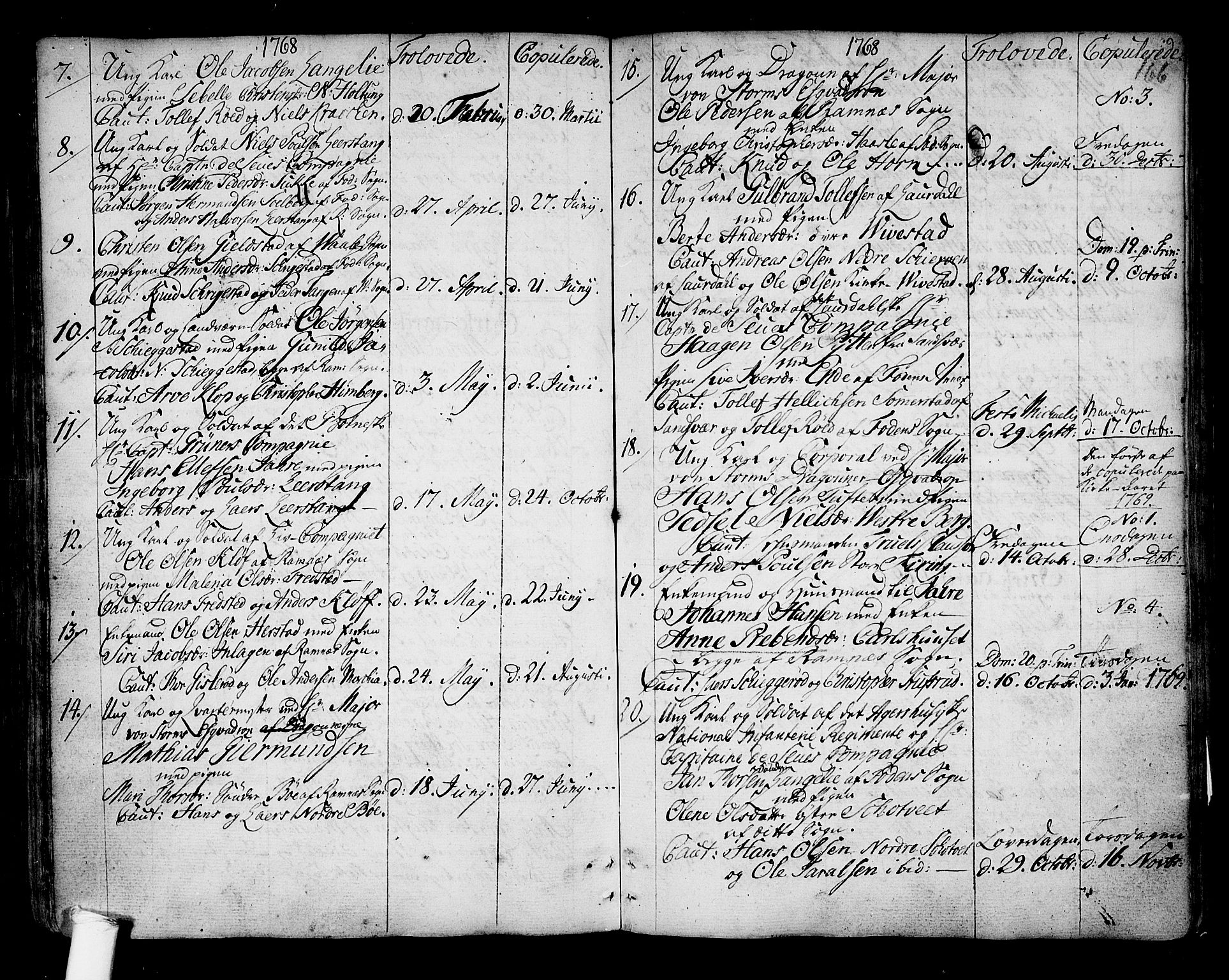 Ramnes kirkebøker, SAKO/A-314/F/Fa/L0001: Ministerialbok nr. I 1, 1732-1774, s. 166