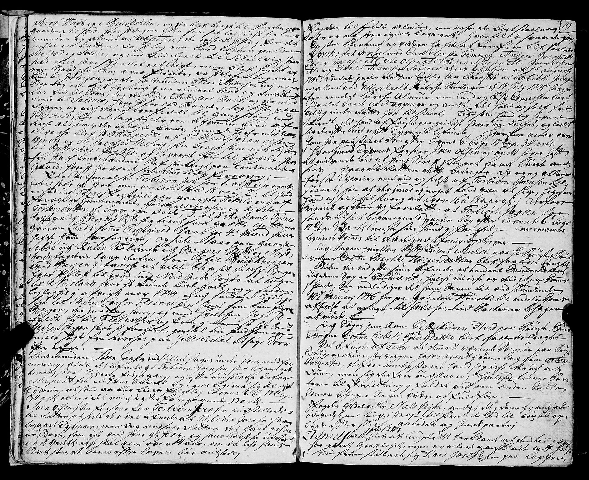 Salten sorenskriveri, SAT/A-4578/1/1/1A/L0007: Tingbok, 1745-1750, s. 18b-19a