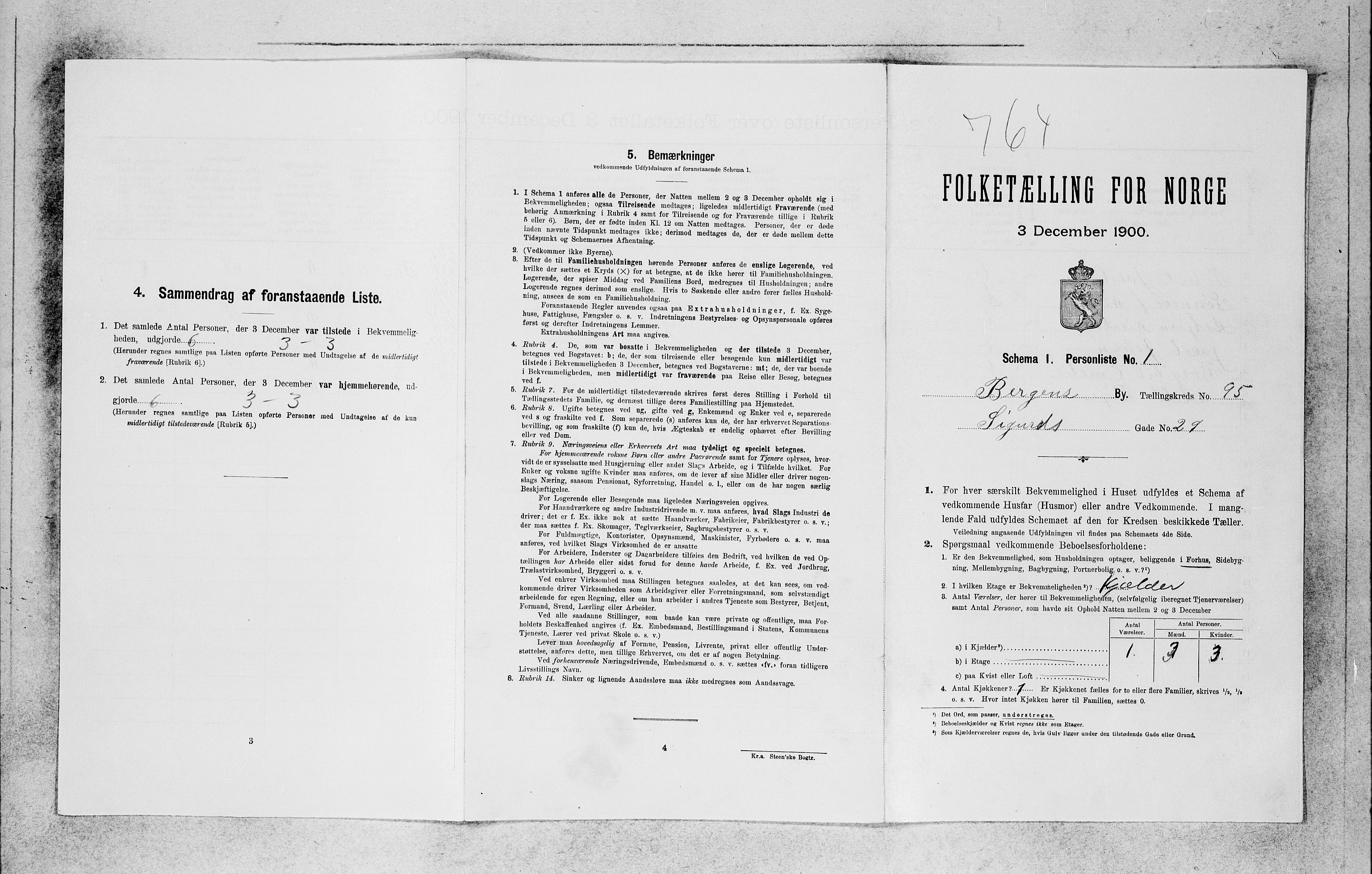 SAB, Folketelling 1900 for 1301 Bergen kjøpstad, 1900, s. 20458