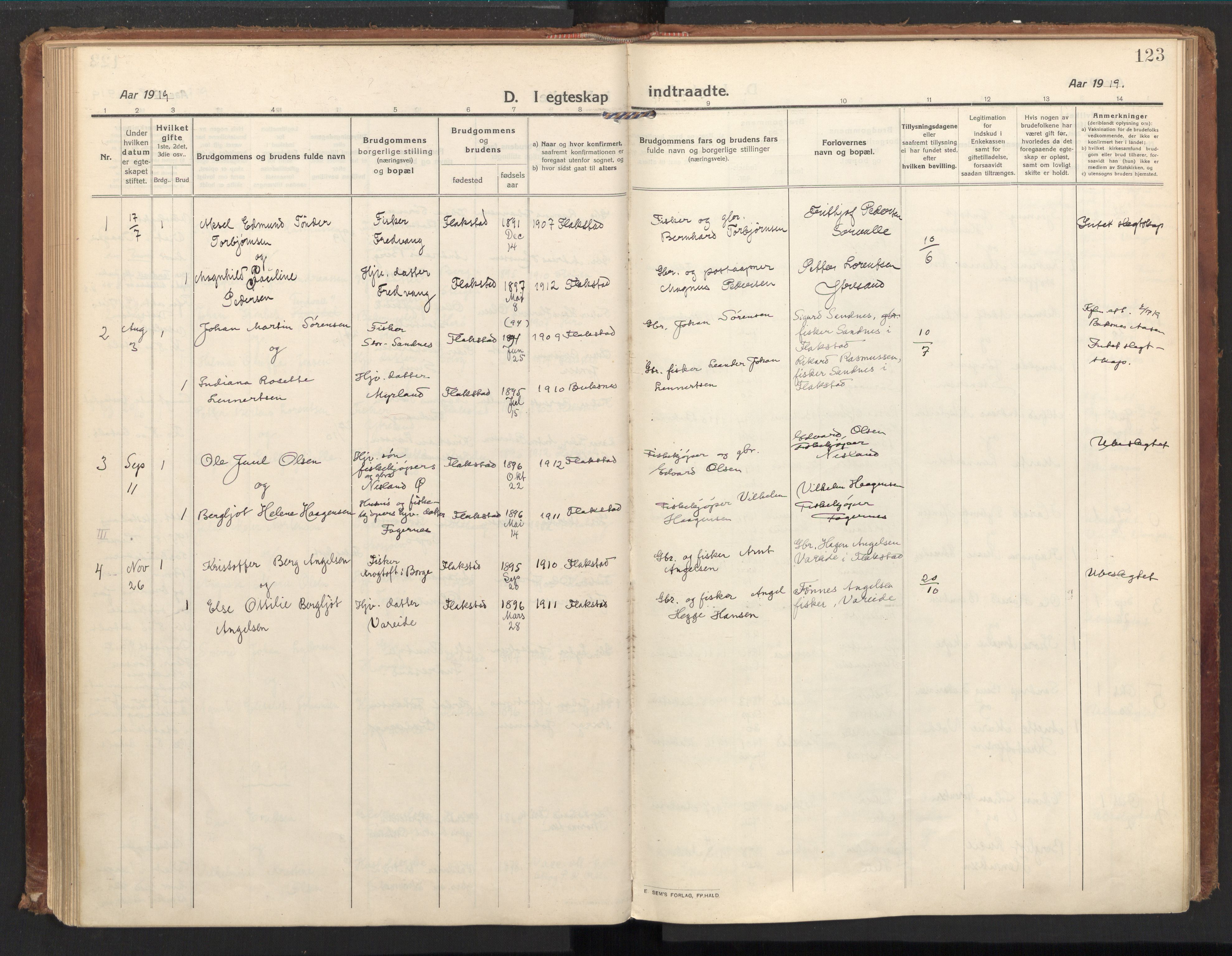 Ministerialprotokoller, klokkerbøker og fødselsregistre - Nordland, AV/SAT-A-1459/885/L1210: Ministerialbok nr. 885A10, 1916-1926, s. 123