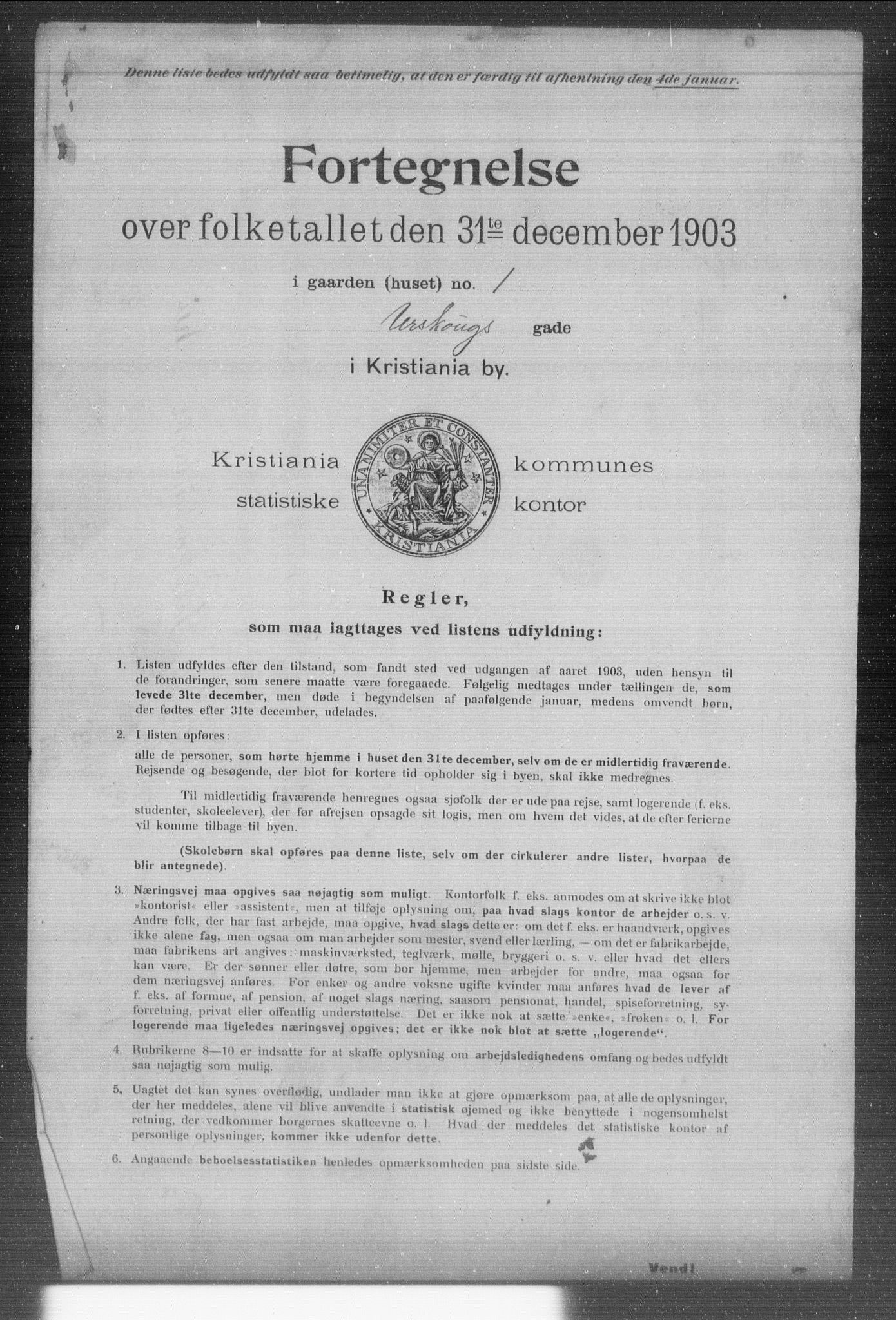 OBA, Kommunal folketelling 31.12.1903 for Kristiania kjøpstad, 1903, s. 626