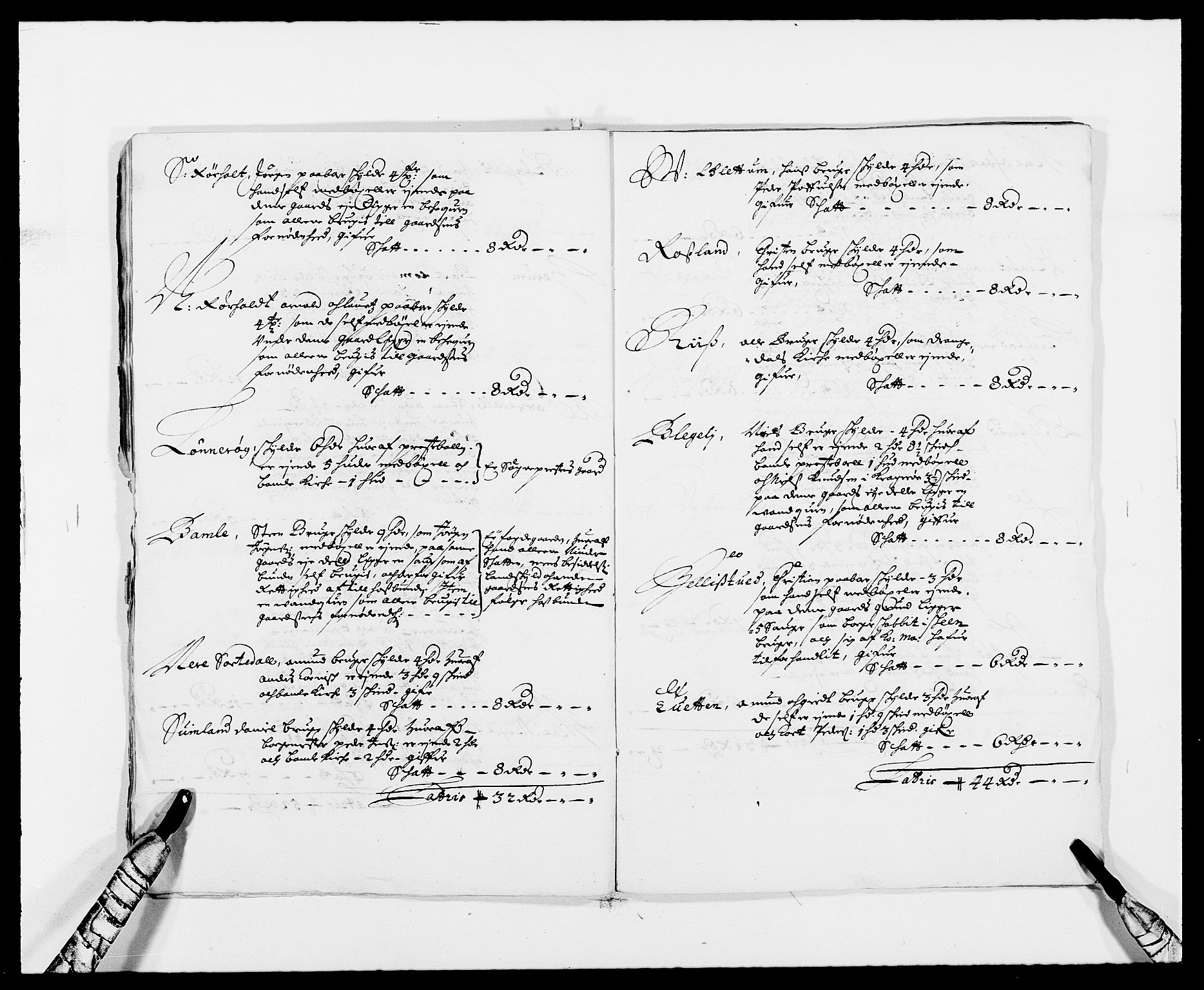 Rentekammeret inntil 1814, Reviderte regnskaper, Fogderegnskap, AV/RA-EA-4092/R34/L2042: Fogderegnskap Bamble, 1673-1675, s. 287