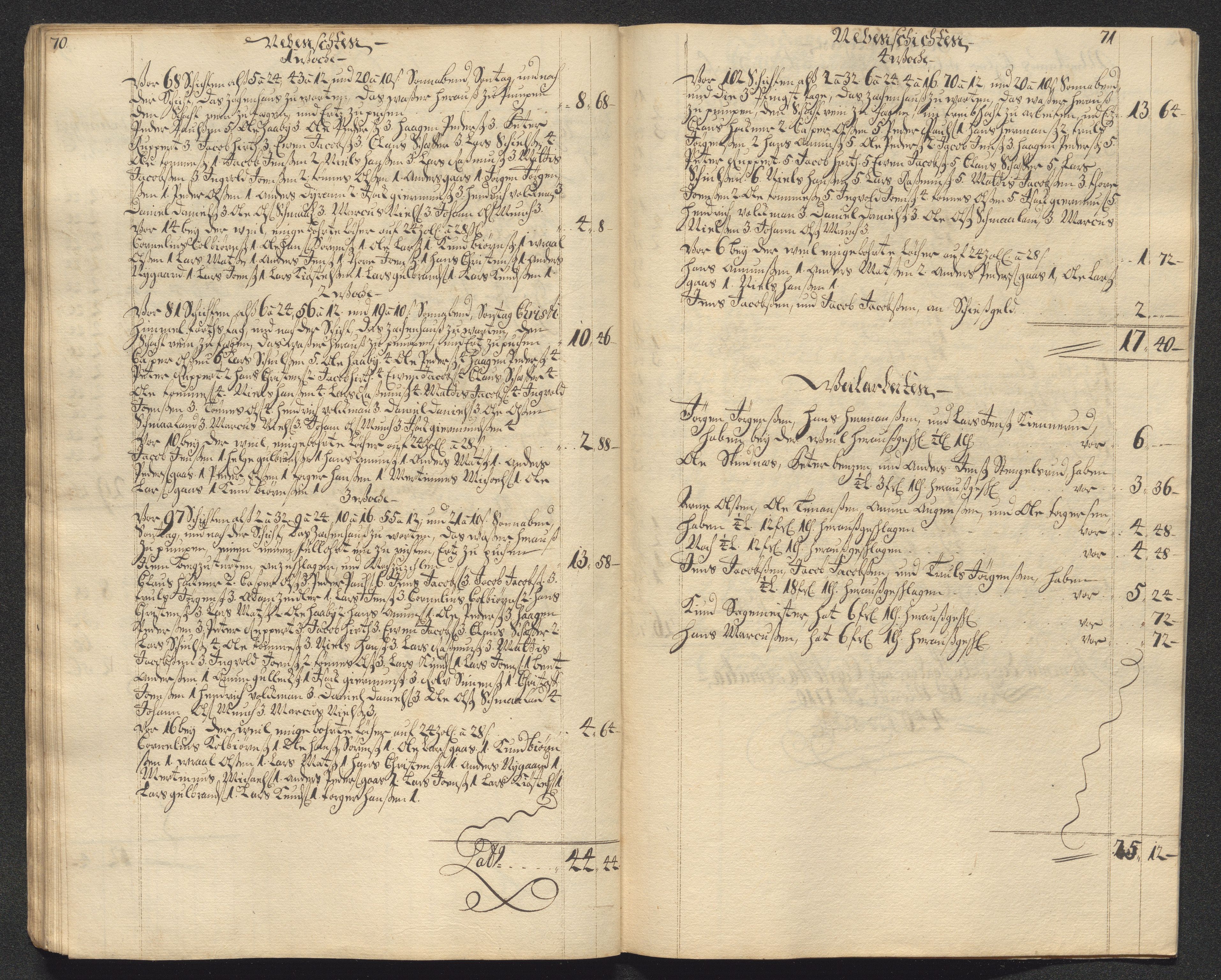 Kongsberg Sølvverk 1623-1816, AV/SAKO-EA-3135/001/D/Dc/Dcd/L0099: Utgiftsregnskap for gruver m.m., 1710, s. 273