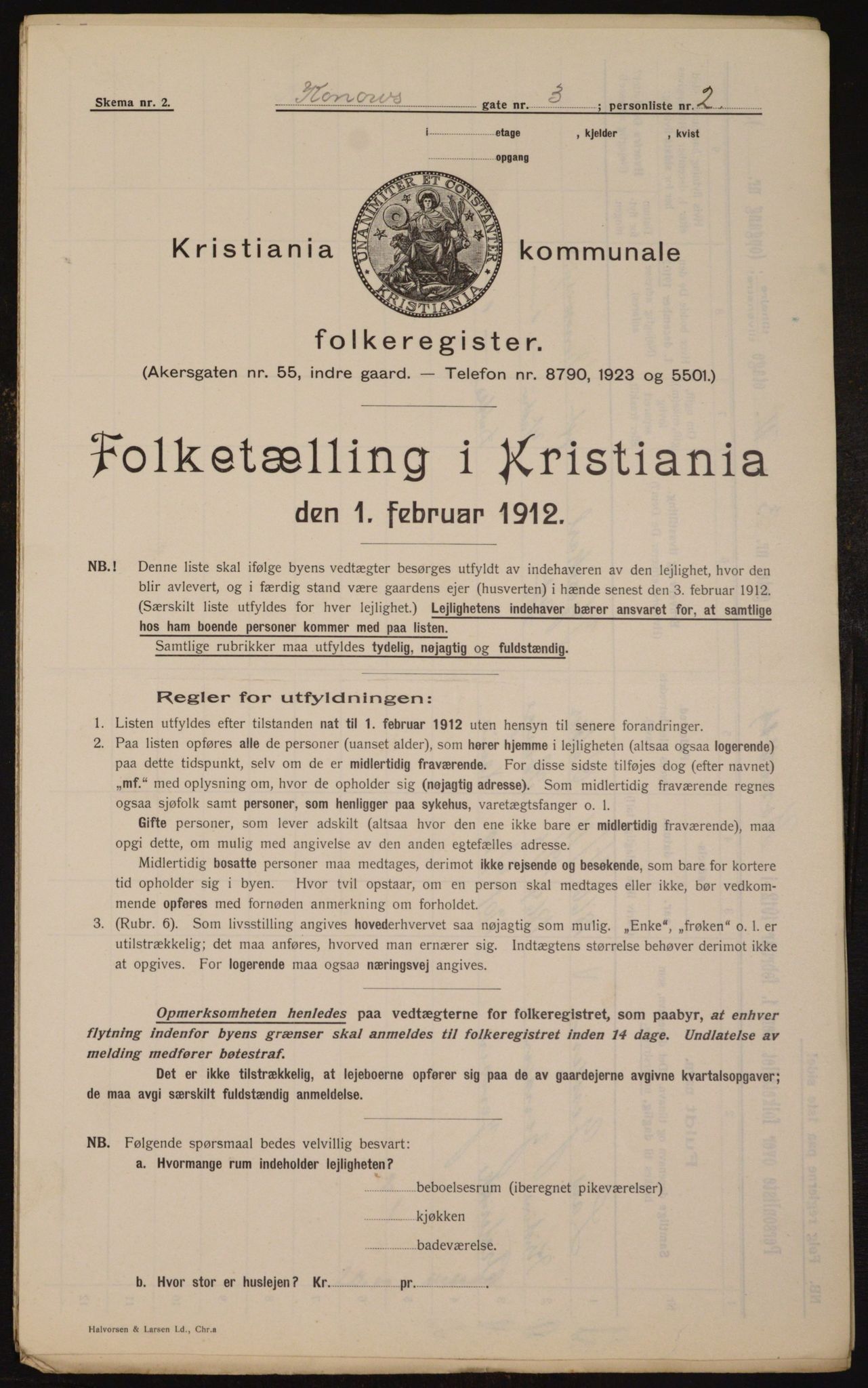 OBA, Kommunal folketelling 1.2.1912 for Kristiania, 1912, s. 53287