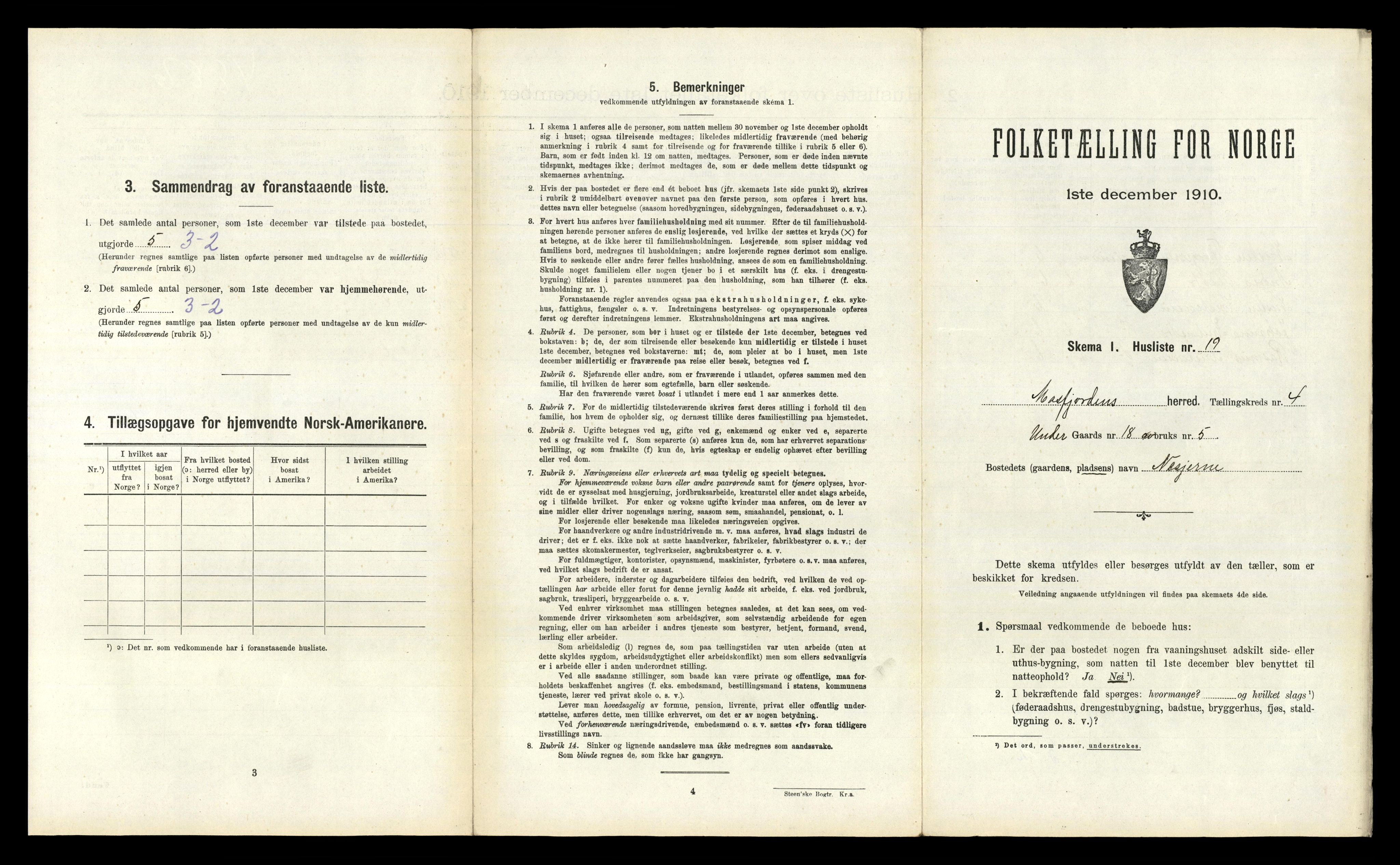 RA, Folketelling 1910 for 1266 Masfjorden herred, 1910, s. 286