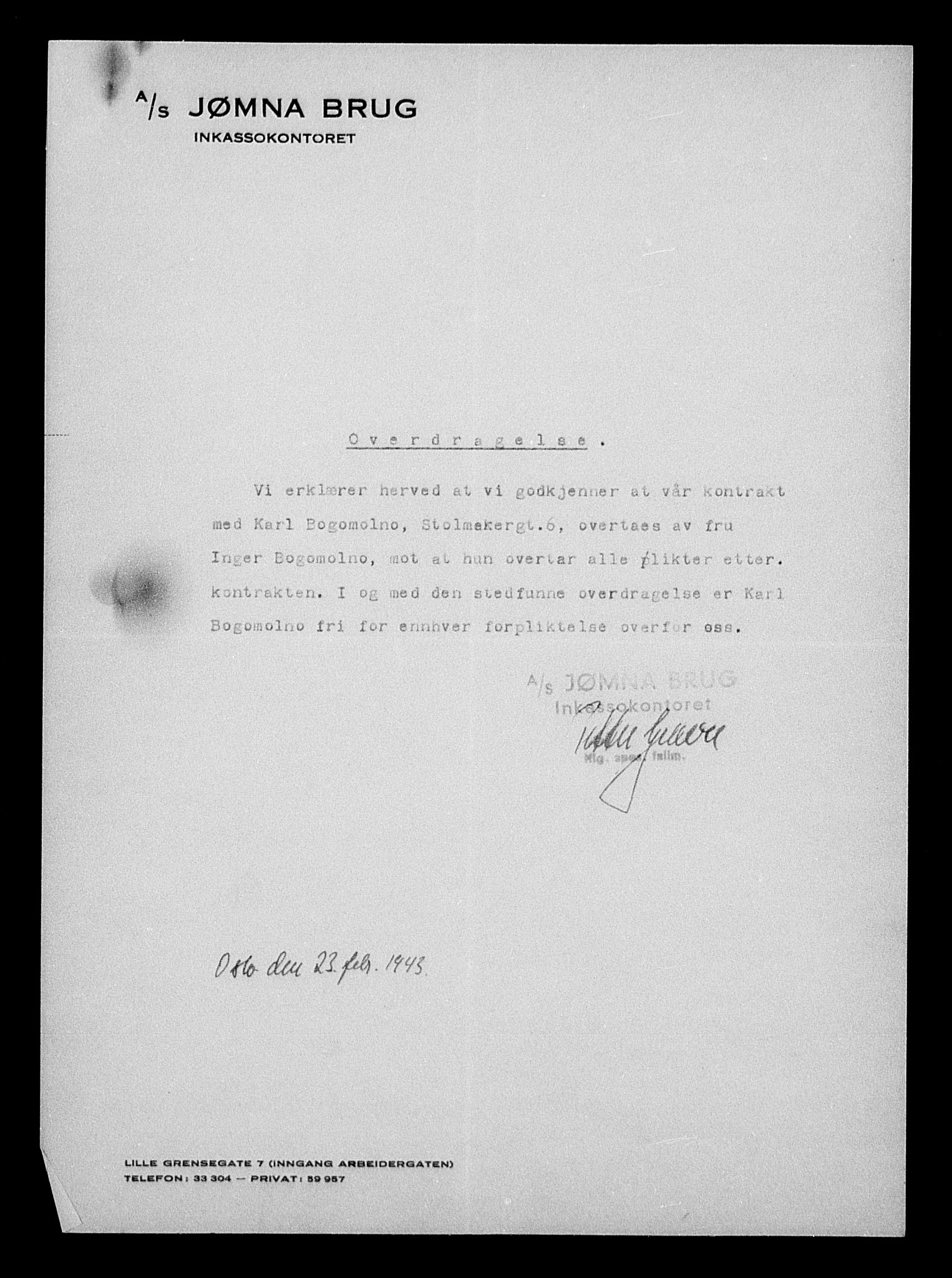 Justisdepartementet, Tilbakeføringskontoret for inndratte formuer, AV/RA-S-1564/H/Hc/Hcc/L0927: --, 1945-1947, s. 306