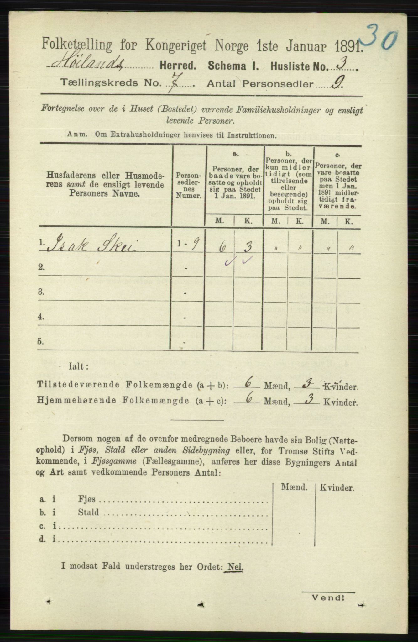 RA, Folketelling 1891 for 1123 Høyland herred, 1891, s. 2314