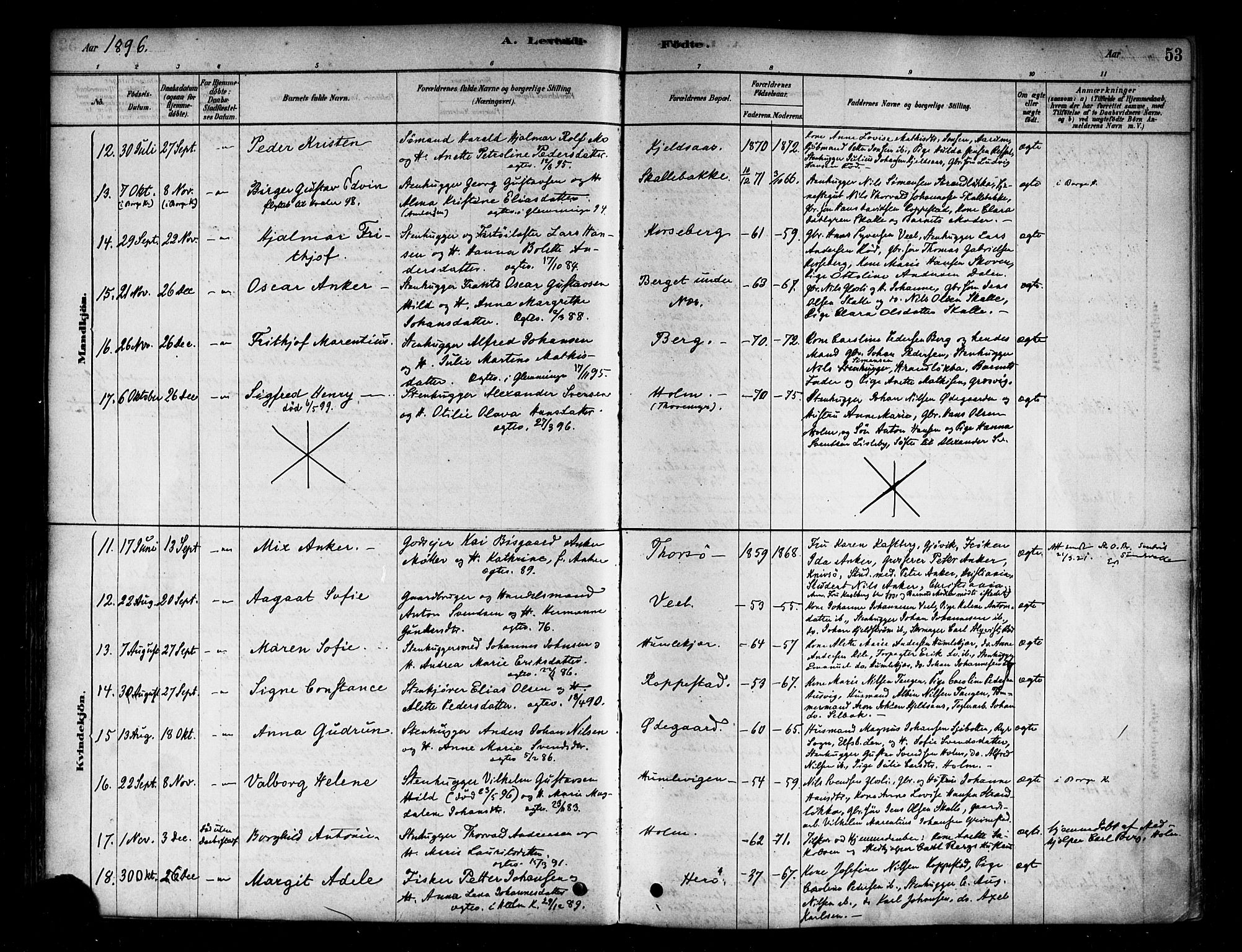 Borge prestekontor Kirkebøker, AV/SAO-A-10903/F/Fb/L0003: Ministerialbok nr. II 3, 1878-1902, s. 53