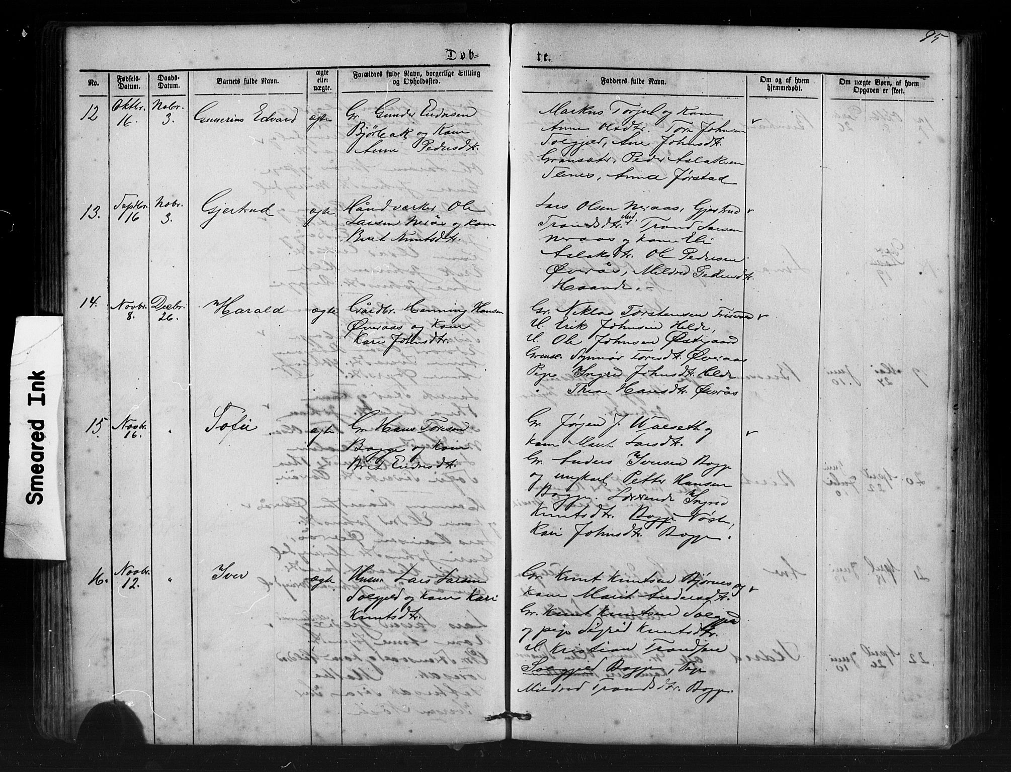 Ministerialprotokoller, klokkerbøker og fødselsregistre - Møre og Romsdal, AV/SAT-A-1454/552/L0638: Klokkerbok nr. 552C01, 1867-1902, s. 95