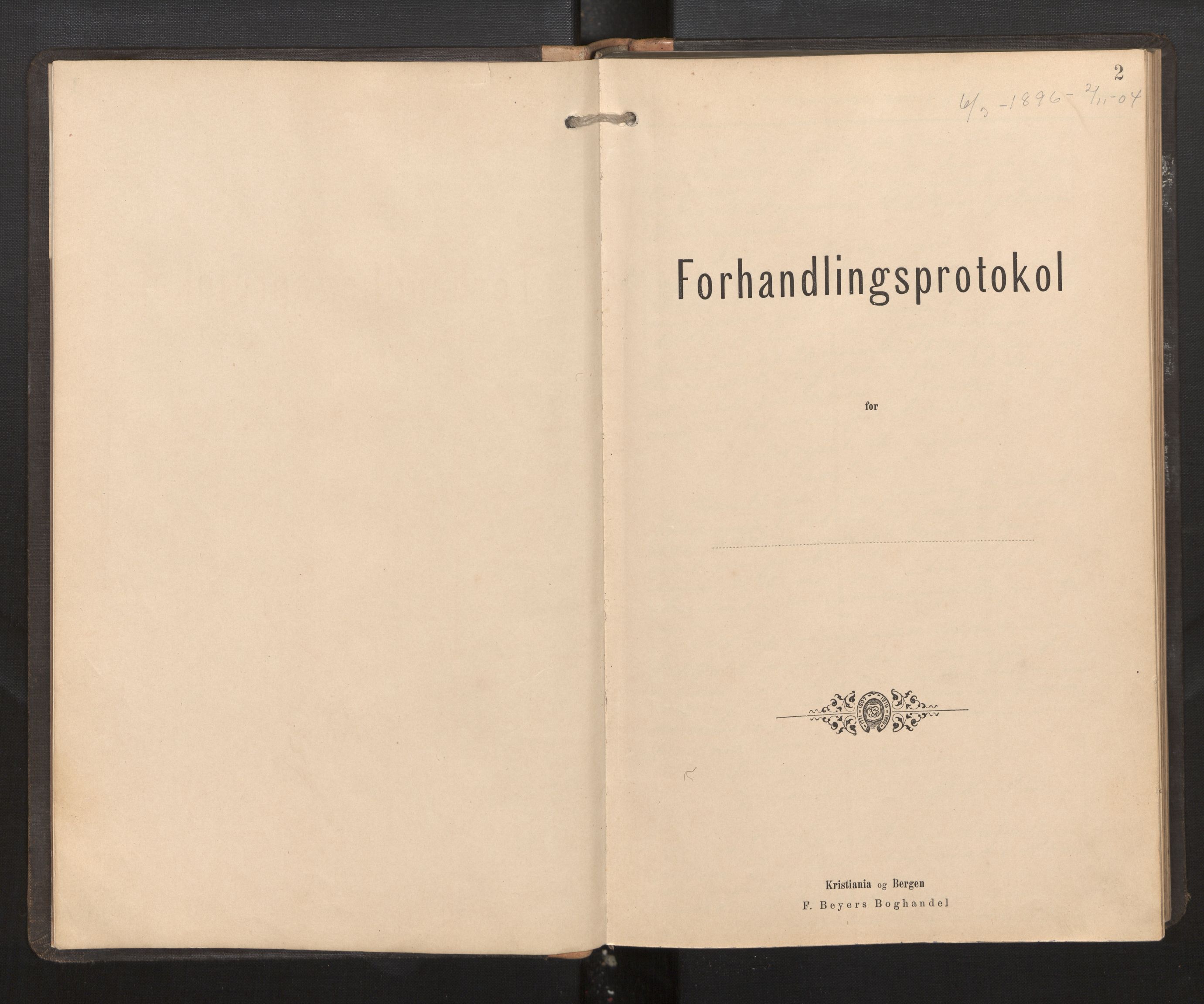 Davik forliksråd, AV/SAB-A-23301/A/L0005: Forhandlingsprotokoll, 1896-1904, s. 1b-2a