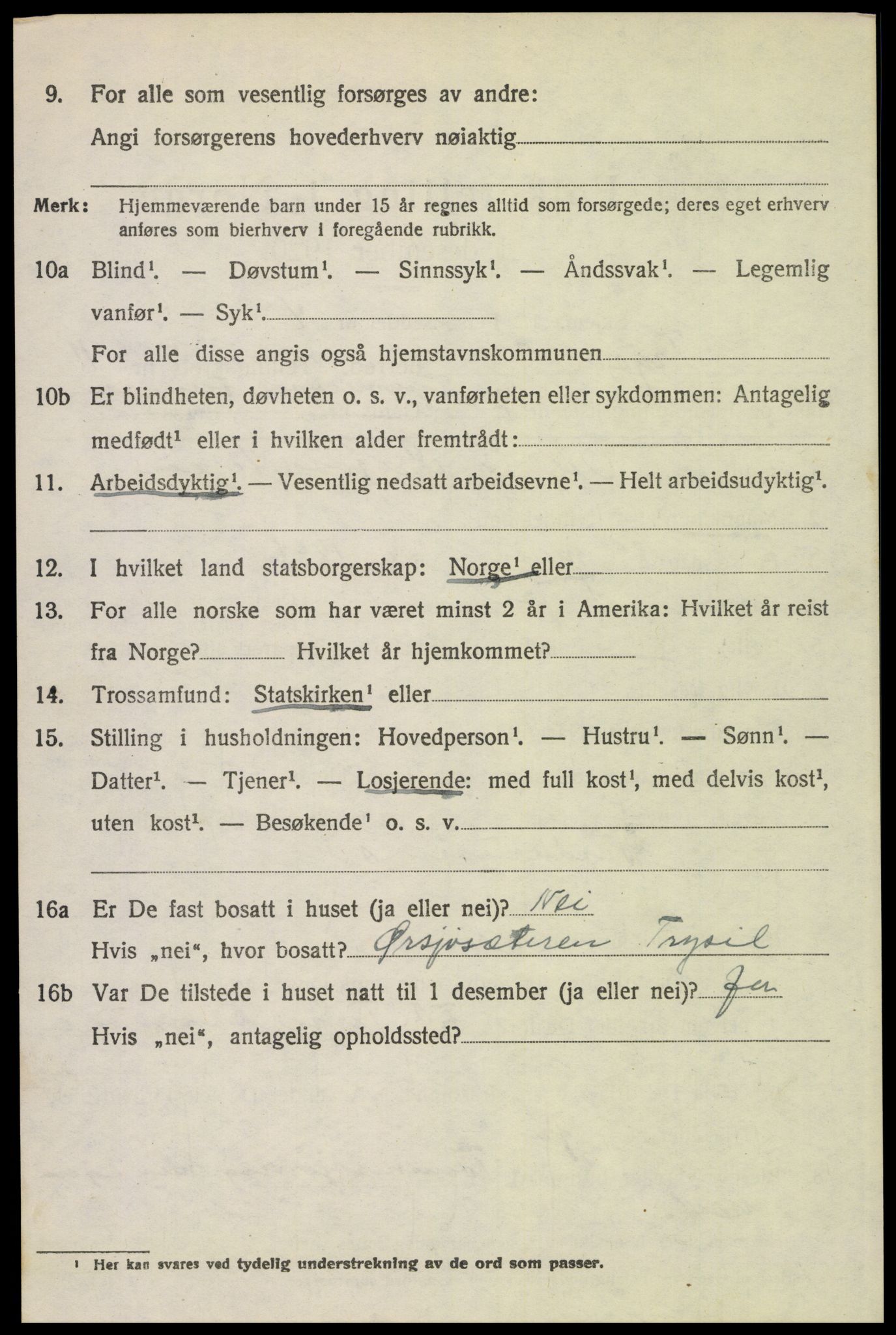 SAH, Folketelling 1920 for 0428 Trysil herred, 1920, s. 7042