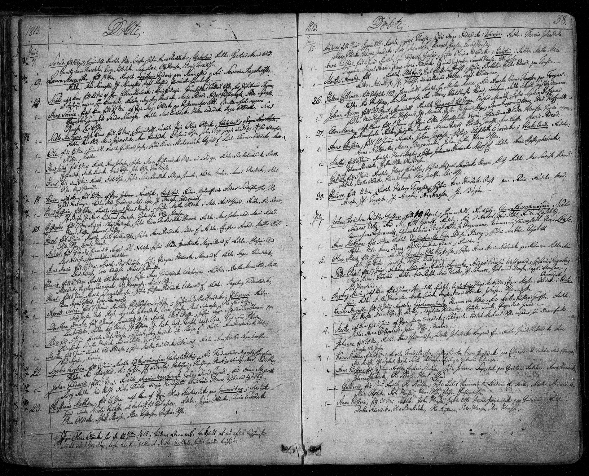 Aker prestekontor kirkebøker, SAO/A-10861/F/L0011: Ministerialbok nr. 11, 1810-1819, s. 38