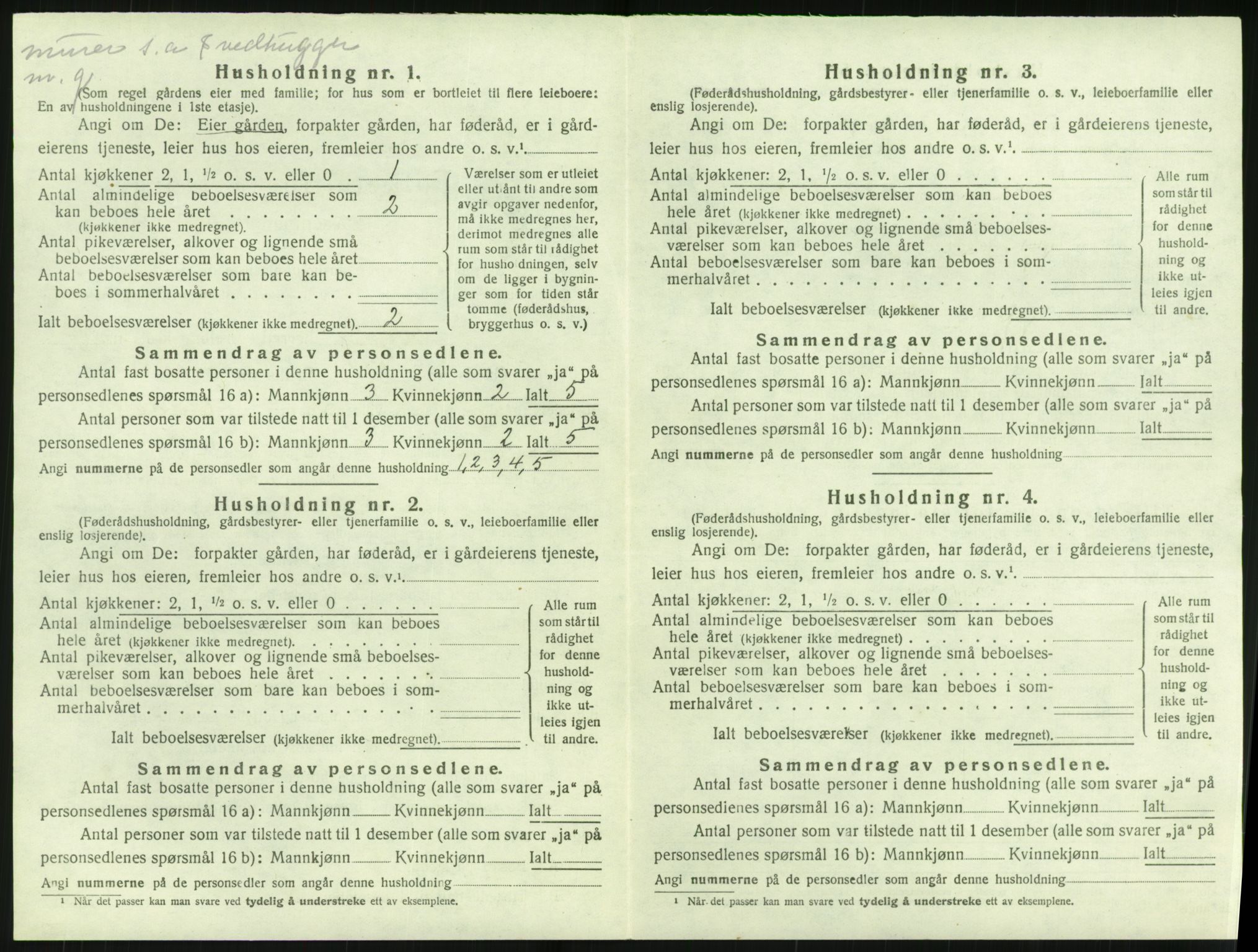 SAK, Folketelling 1920 for 0915 Dypvåg herred, 1920, s. 1200