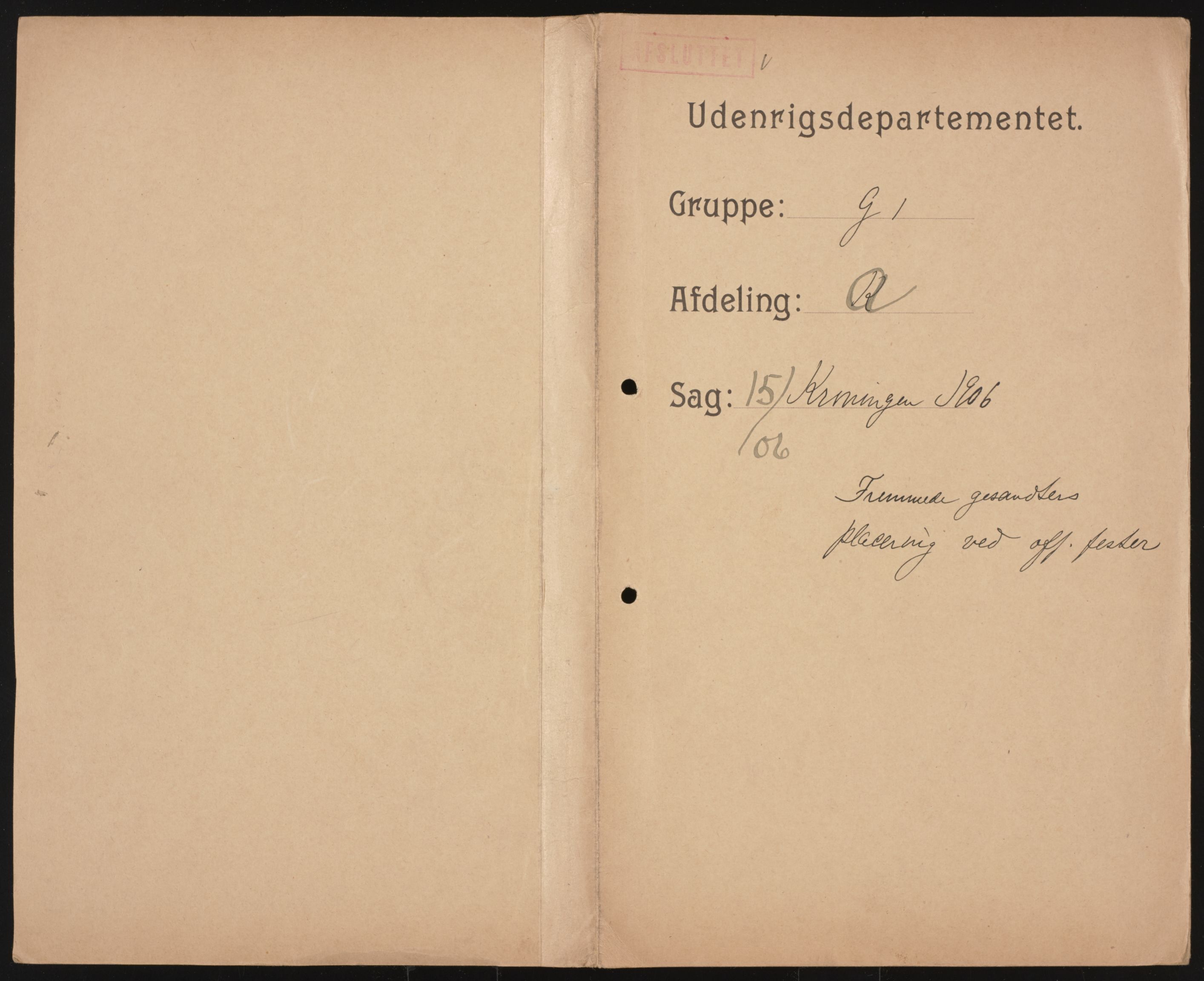 Utenriksdepartementet, RA/S-2259, 1844-1931, s. 935