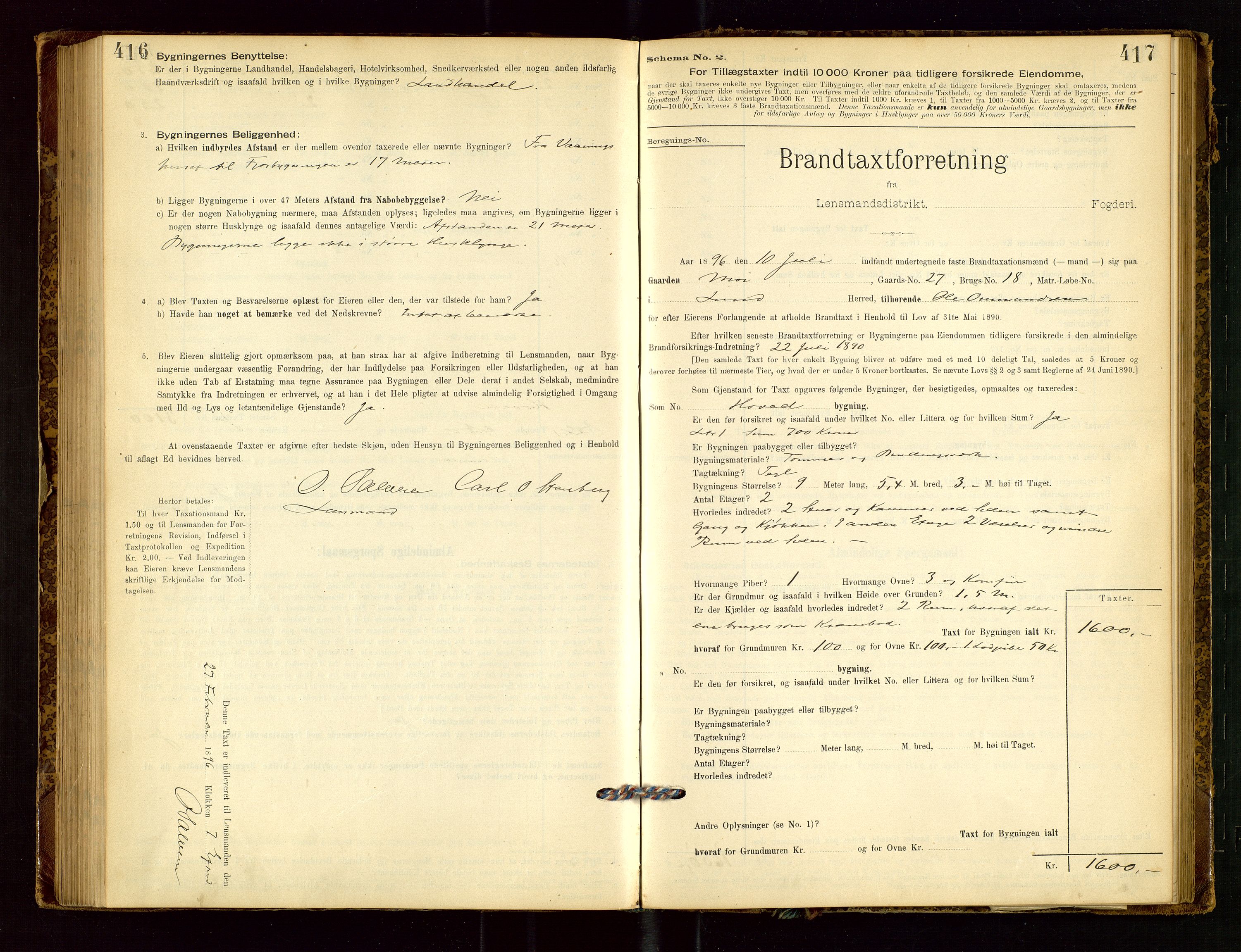 Lund lensmannskontor, AV/SAST-A-100303/Gob/L0001: "Brandtakstprotokol", 1894-1907, s. 416-417