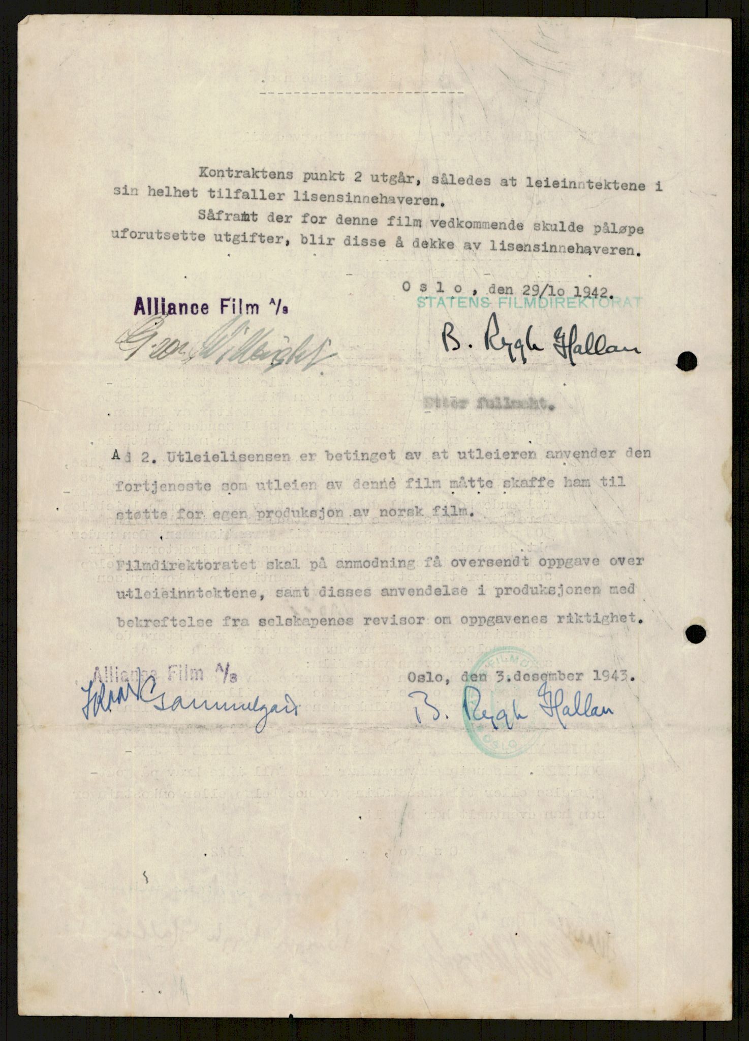 Tyske arkiver, Reichskommissariat, AV/RA-RAFA-2174/E/Ei/L0002/0005: Dokumentsamling / Dokumenter etter Leif Sinding, Statens Filmdirektorat , 1941-1943, s. 788