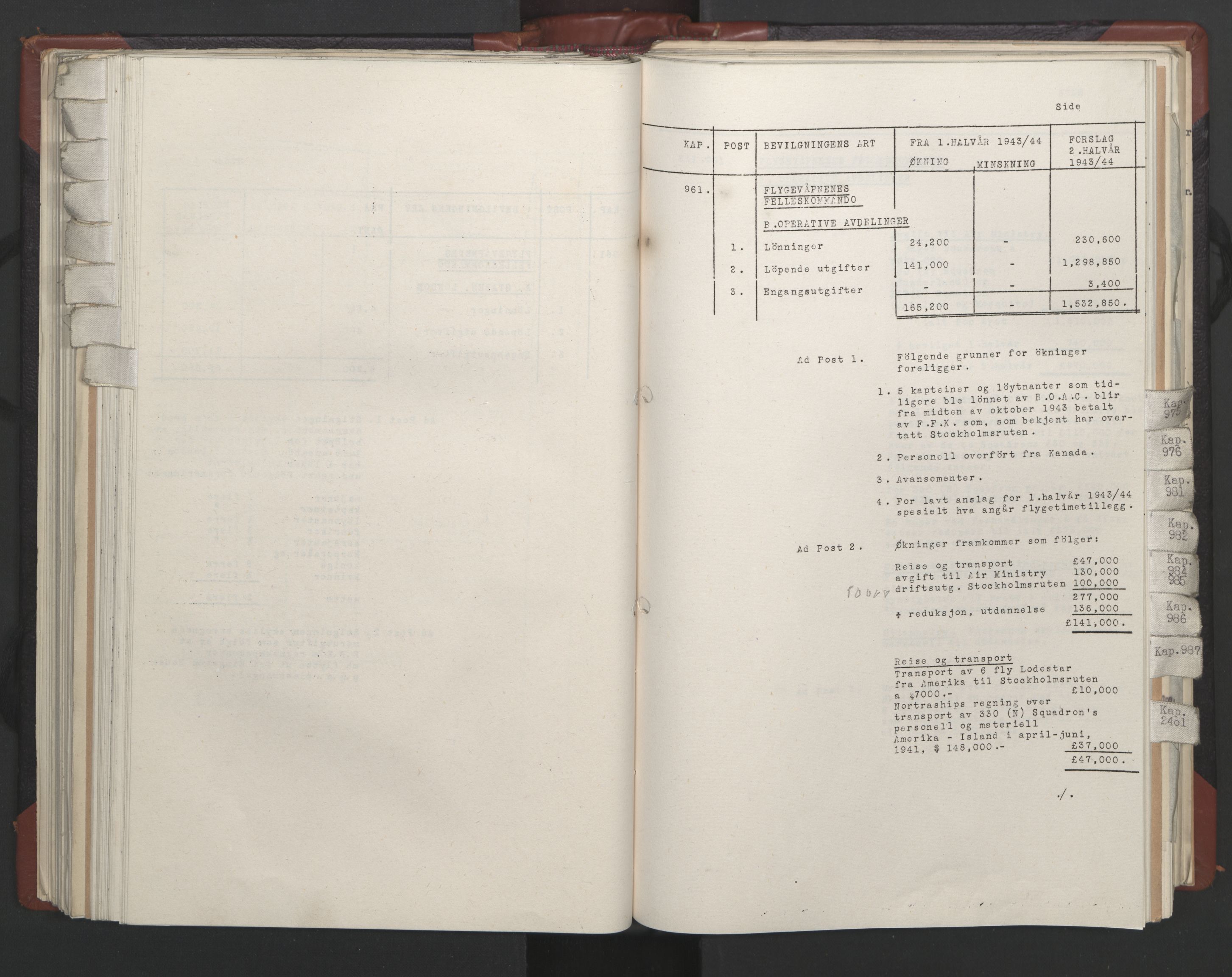 Statsrådssekretariatet, RA/S-1001/A/Ac/L0124: Kgl. res. 14/1-30/6, 1944, s. 205
