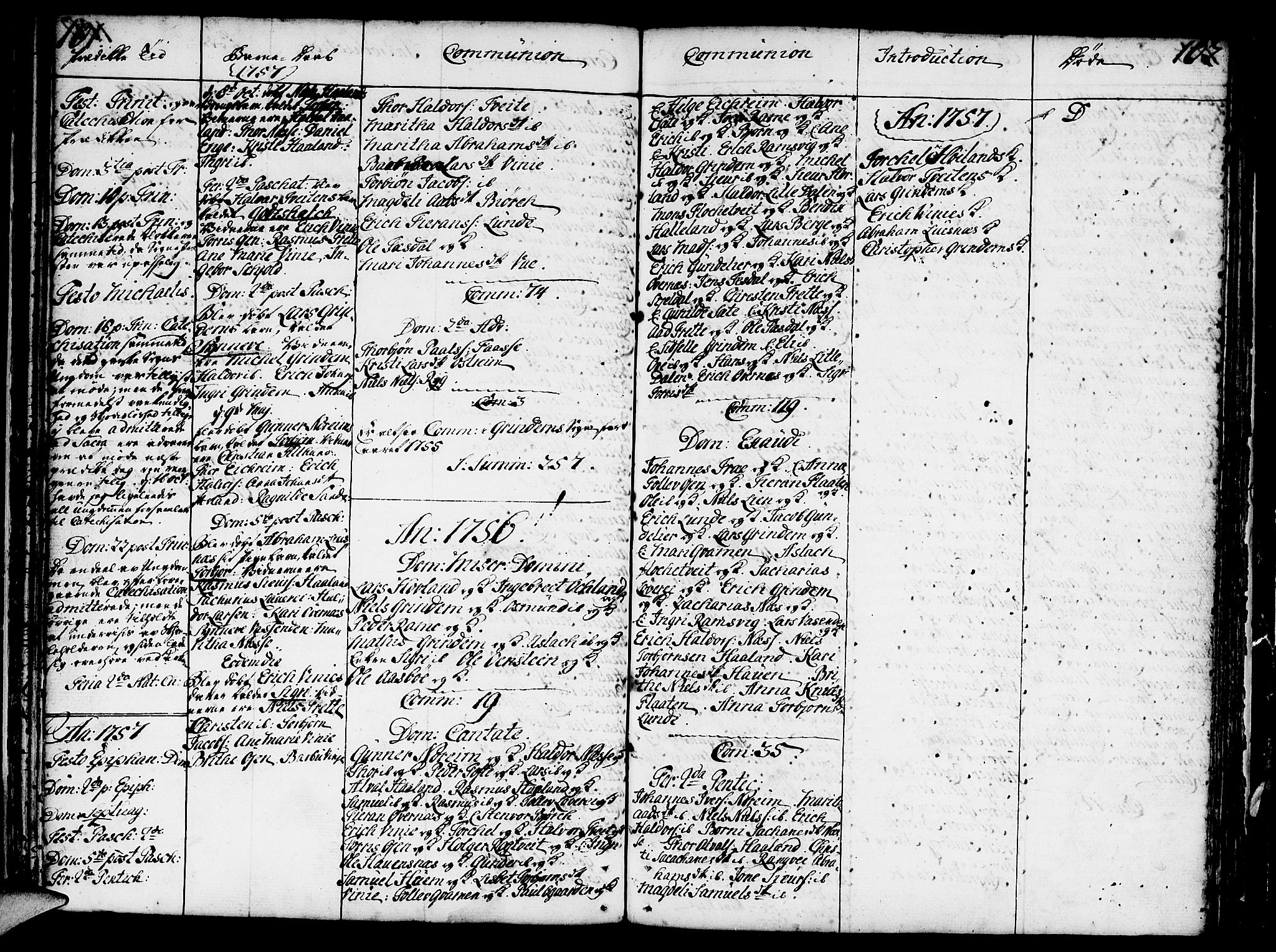 Etne sokneprestembete, AV/SAB-A-75001/H/Haa: Ministerialbok nr. A 3 /2, 1755-1782, s. 101-102