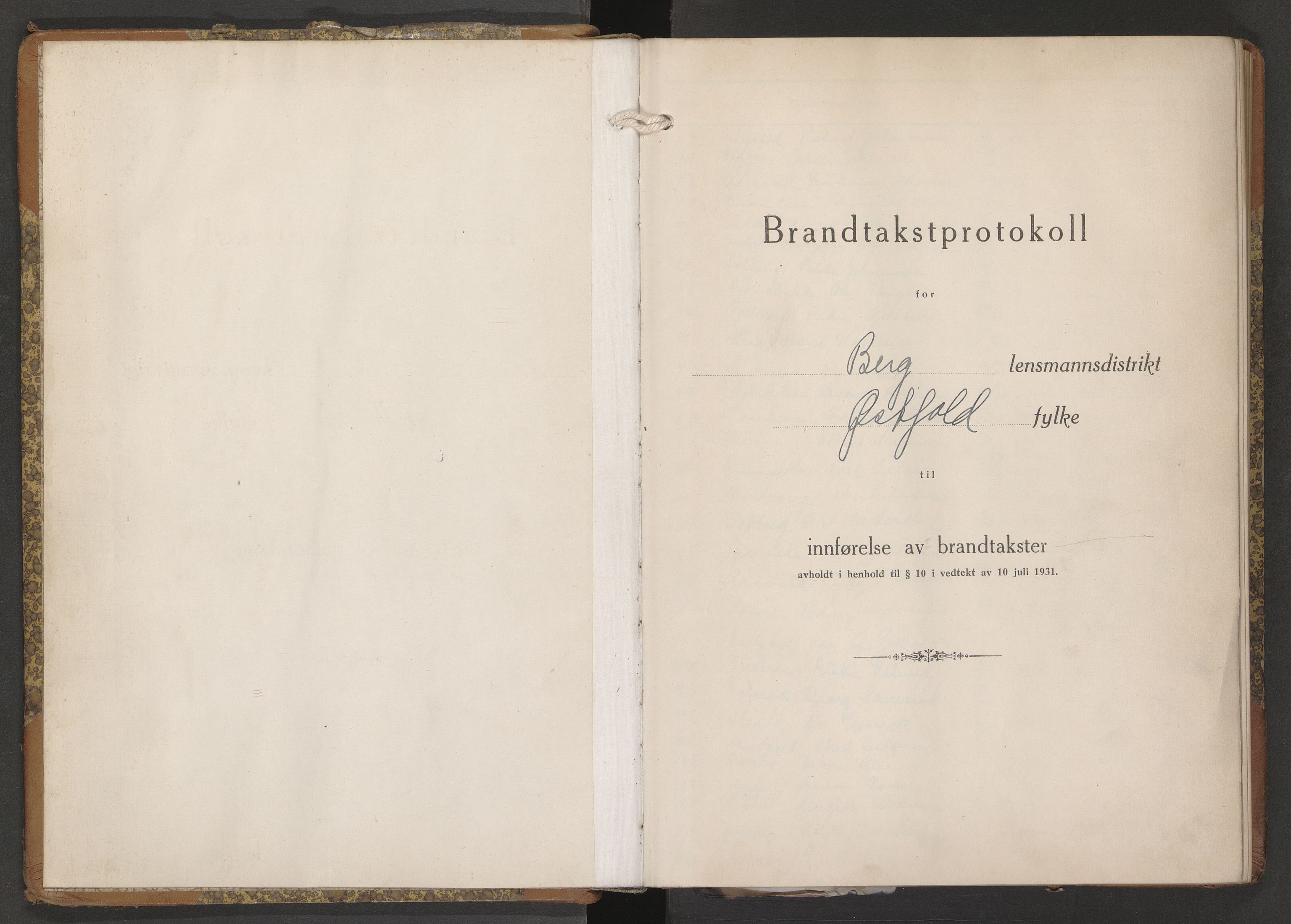 Norges brannkasse, branntakster Berg, AV/SAO-A-11383/F/Fb/L0007: Branntakstprotokoll, 1936-1950