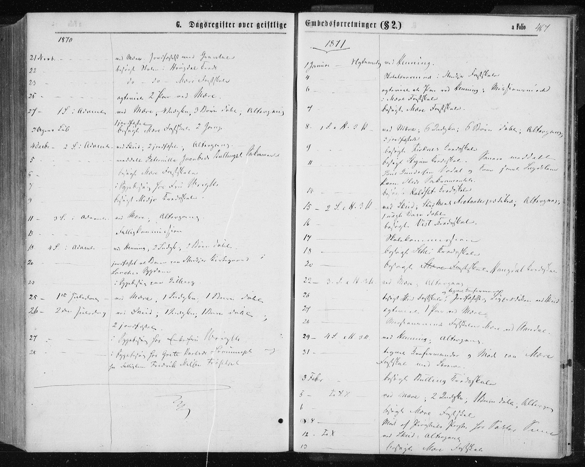 Ministerialprotokoller, klokkerbøker og fødselsregistre - Nord-Trøndelag, AV/SAT-A-1458/735/L0345: Ministerialbok nr. 735A08 /1, 1863-1872, s. 467