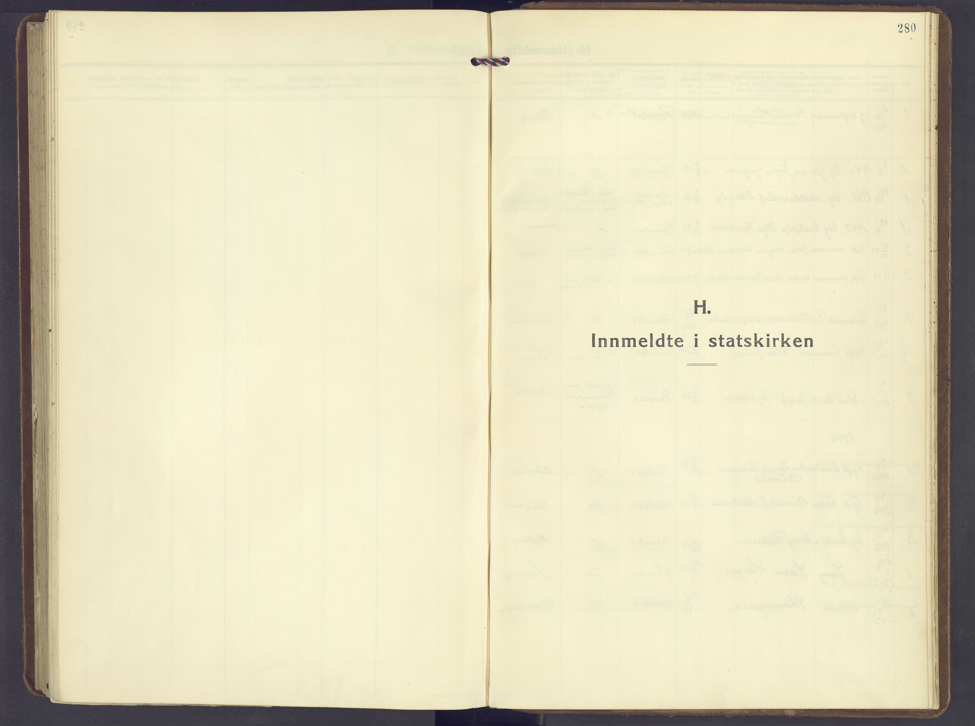 Romedal prestekontor, SAH/PREST-004/K/L0014: Ministerialbok nr. 14, 1936-1949, s. 280