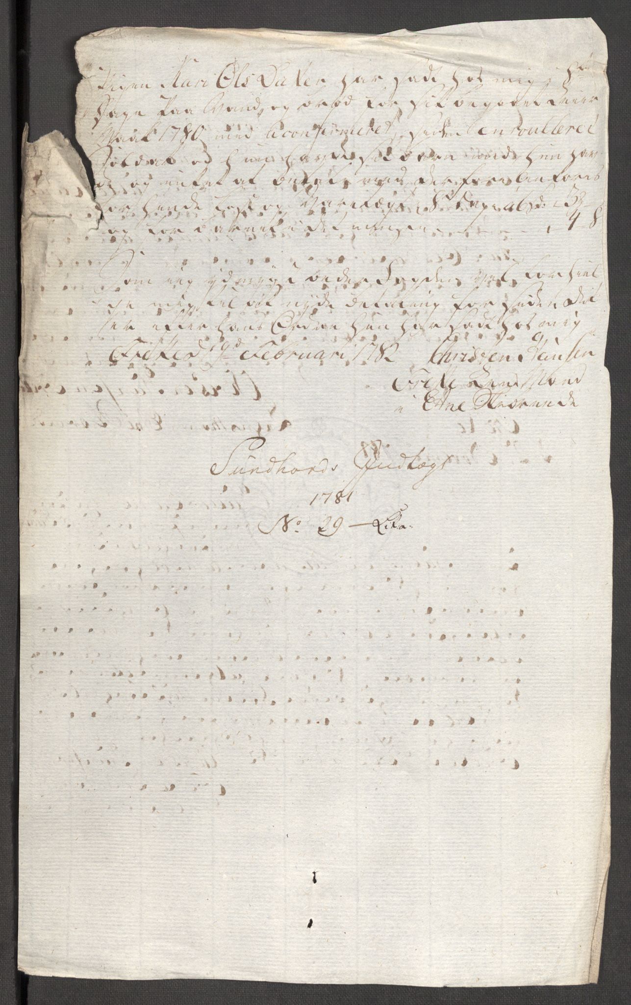 Rentekammeret inntil 1814, Reviderte regnskaper, Fogderegnskap, RA/EA-4092/R48/L3097: Fogderegnskap Sunnhordland og Hardanger, 1781, s. 212