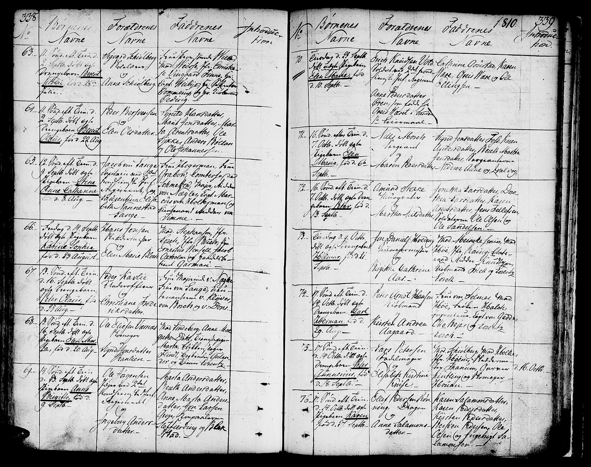 Ministerialprotokoller, klokkerbøker og fødselsregistre - Sør-Trøndelag, AV/SAT-A-1456/602/L0104: Ministerialbok nr. 602A02, 1774-1814, s. 338-339