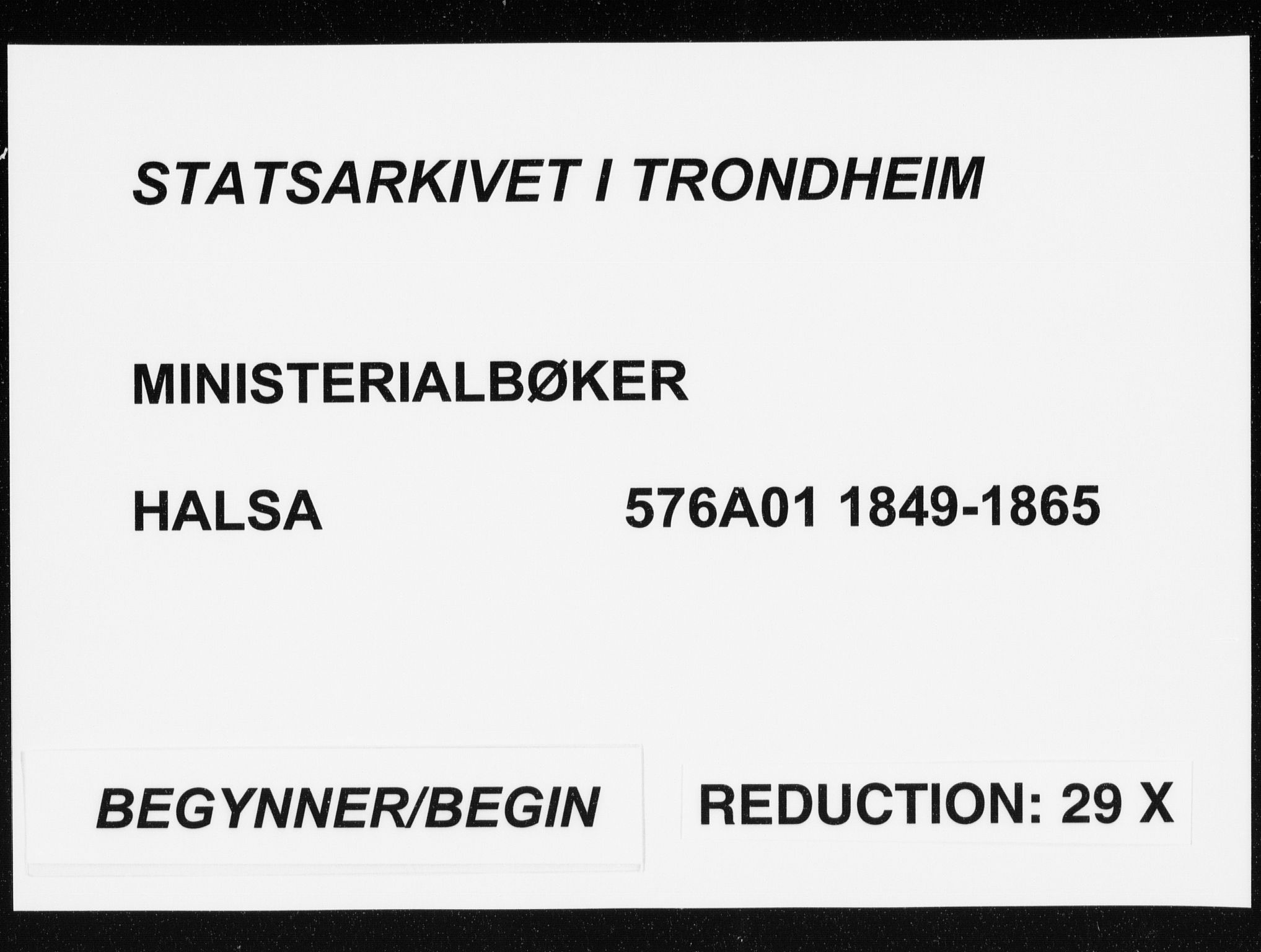 Ministerialprotokoller, klokkerbøker og fødselsregistre - Møre og Romsdal, SAT/A-1454/576/L0883: Ministerialbok nr. 576A01, 1849-1865