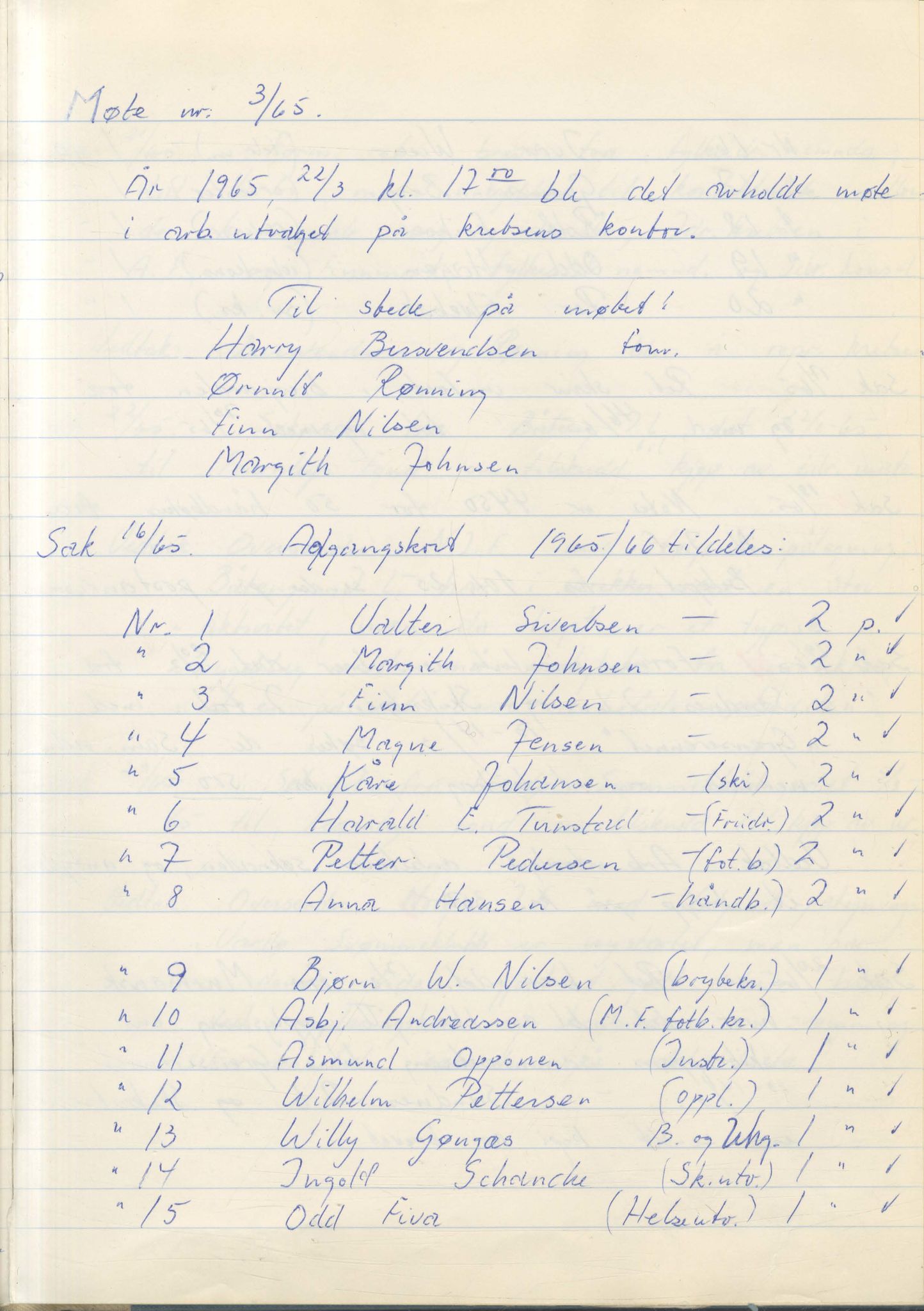 Aust-Finnmark Idrettskrets , FMFB/A-1041/A/L0007: Møteprotokoll for arbeidsutvalg, 1963-1971, s. 52