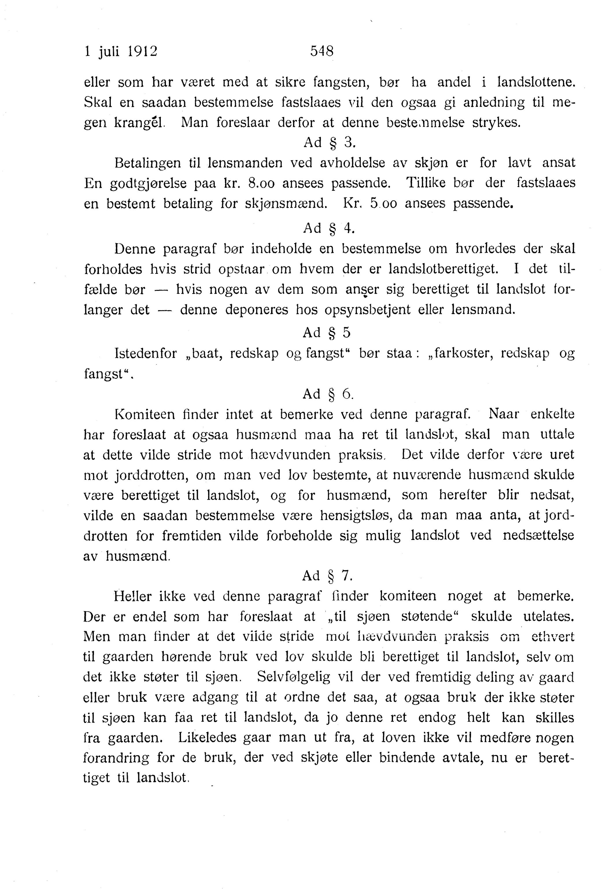 Nordland Fylkeskommune. Fylkestinget, AIN/NFK-17/176/A/Ac/L0035: Fylkestingsforhandlinger 1912, 1912